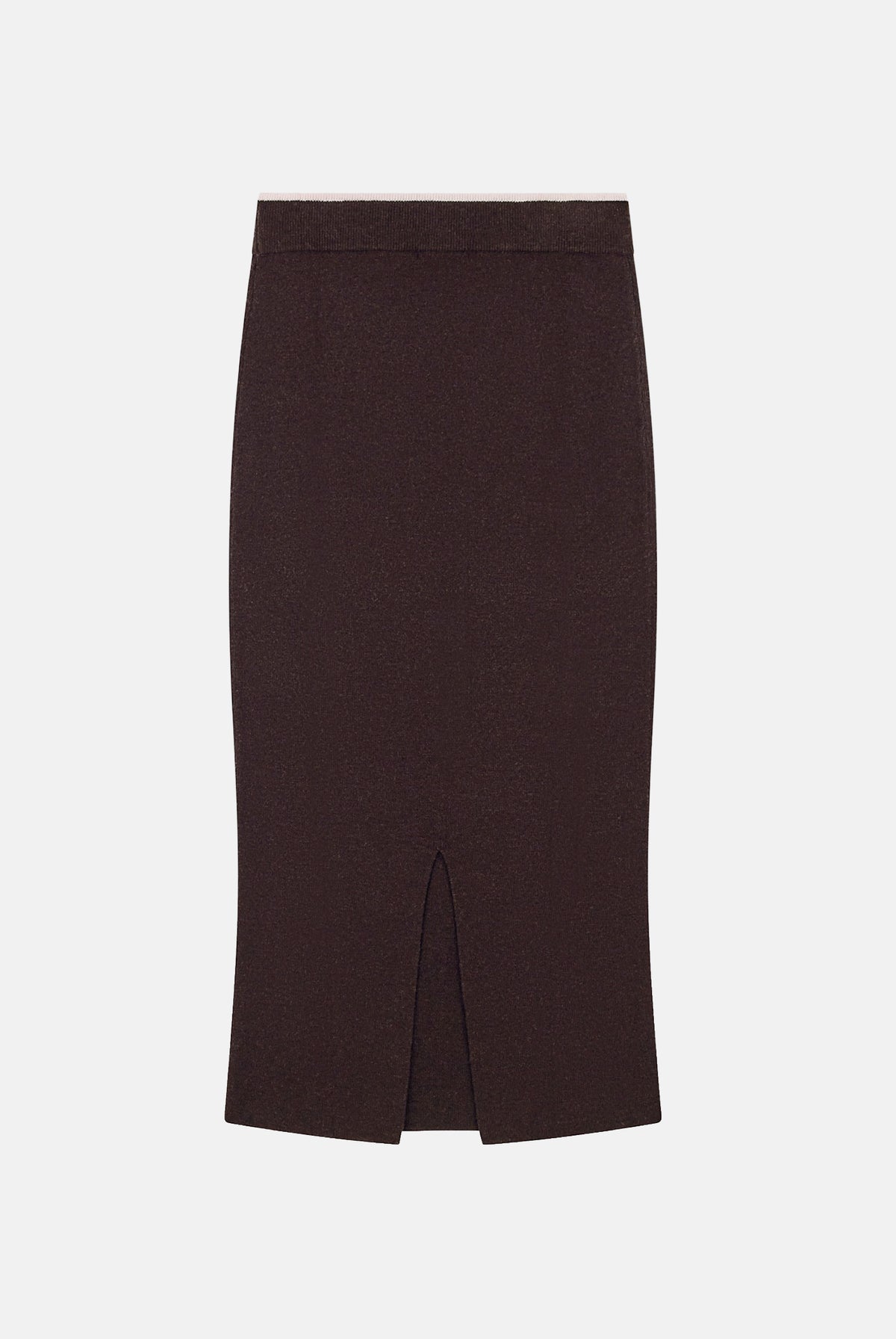 ARMANI EXCHANGE Gonna midi antagonist-marrone per donna con vita alta e spacco posteriore. XW002633AF25935 U6032 ARMANI EXCHANGE