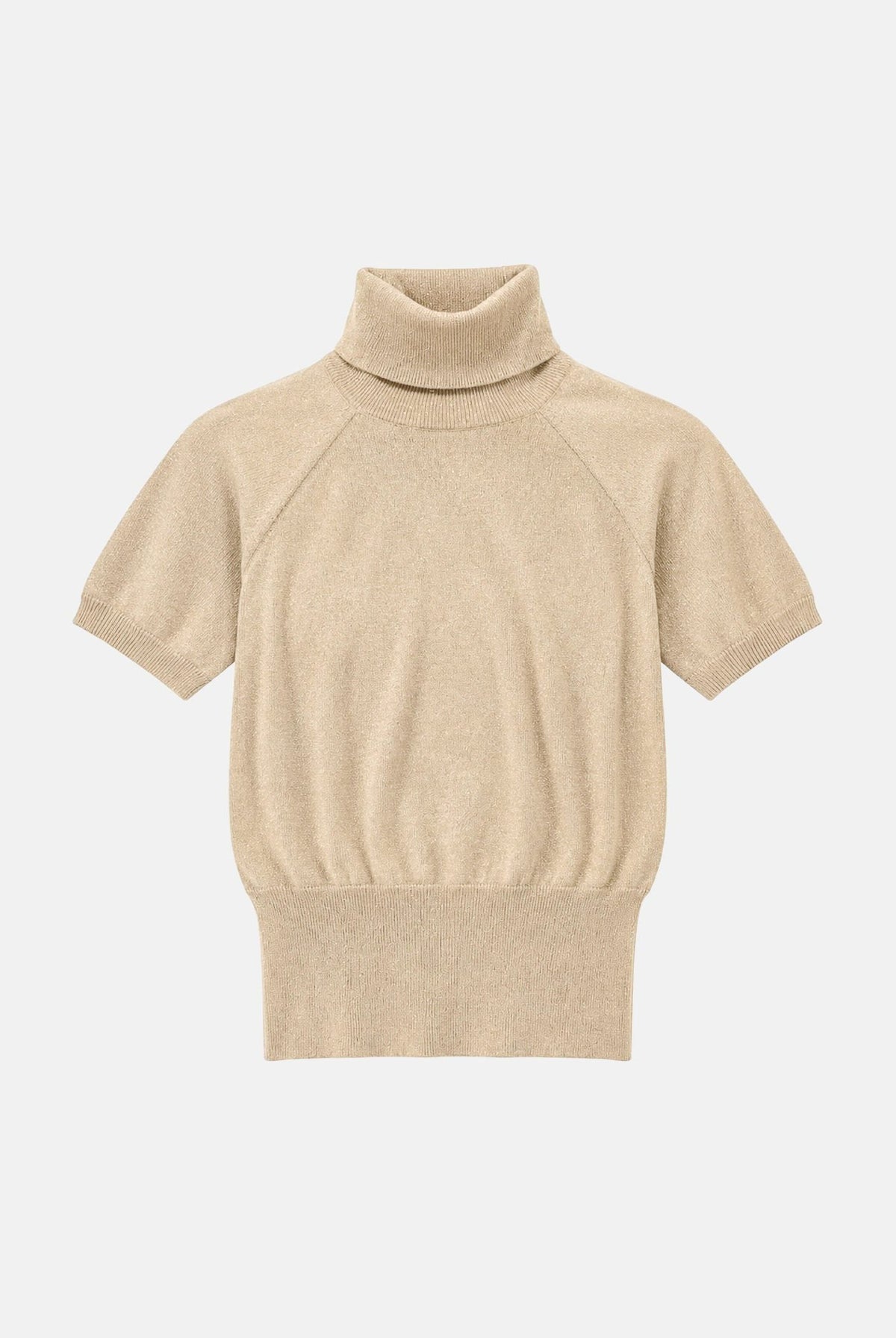 ARMANI EXCHANGE Maglia girocollo beige per donna con filato luminoso e mini logo posteriore XW002897AF26001 M2005 ARMANI EXCHANGE