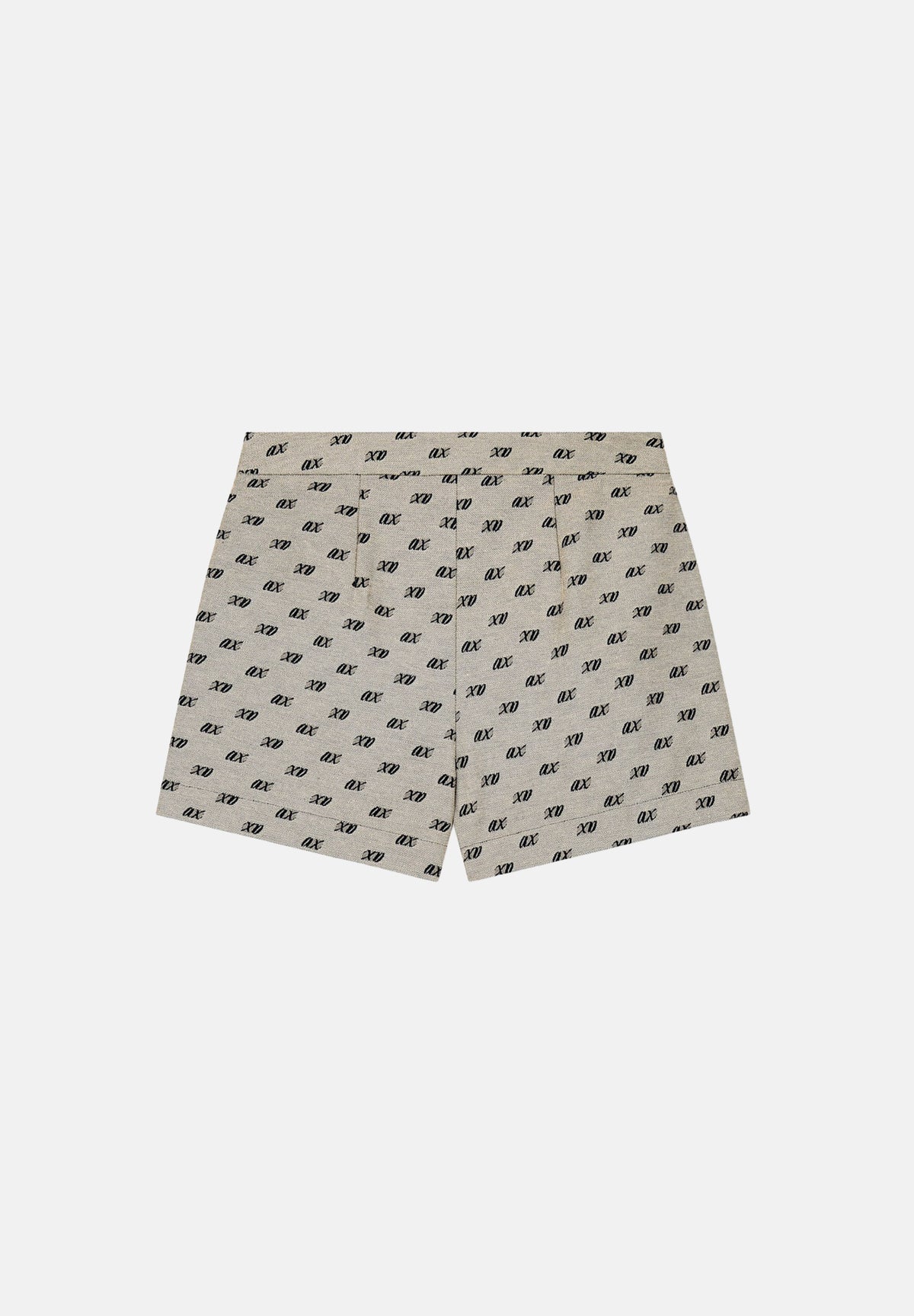 ARMANI EXCHANGE Shorts MONOGRAM all over atmosph-beige per donna con vita alta e motivo all-over. XW002905AF26063 F6119 ARMANI EXCHANGE