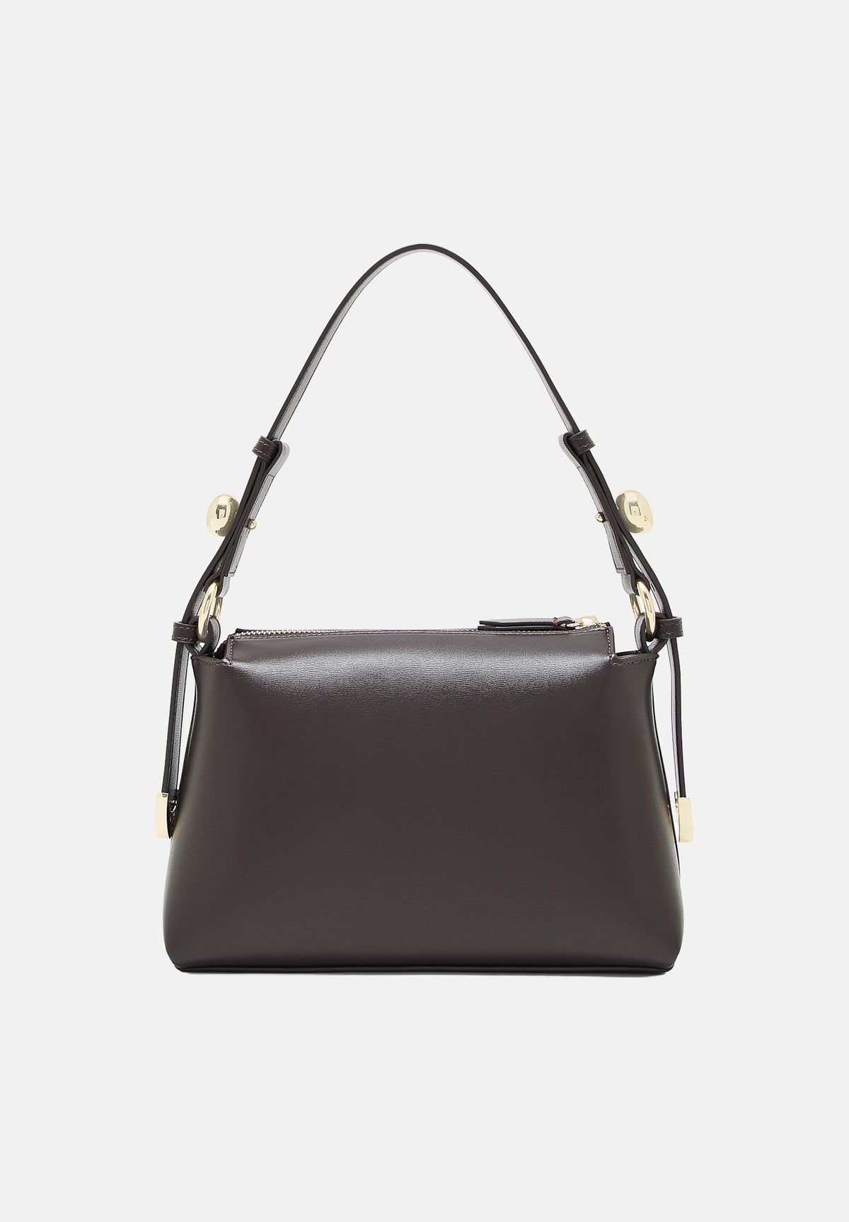 ARMANI EXCHANGE Borsa a spalla antagonist-marrone in eco-pelle per donna con manico regolabile e dettagli metallici. XW002990AF26452 U6032 ARMANI EXCHANGE