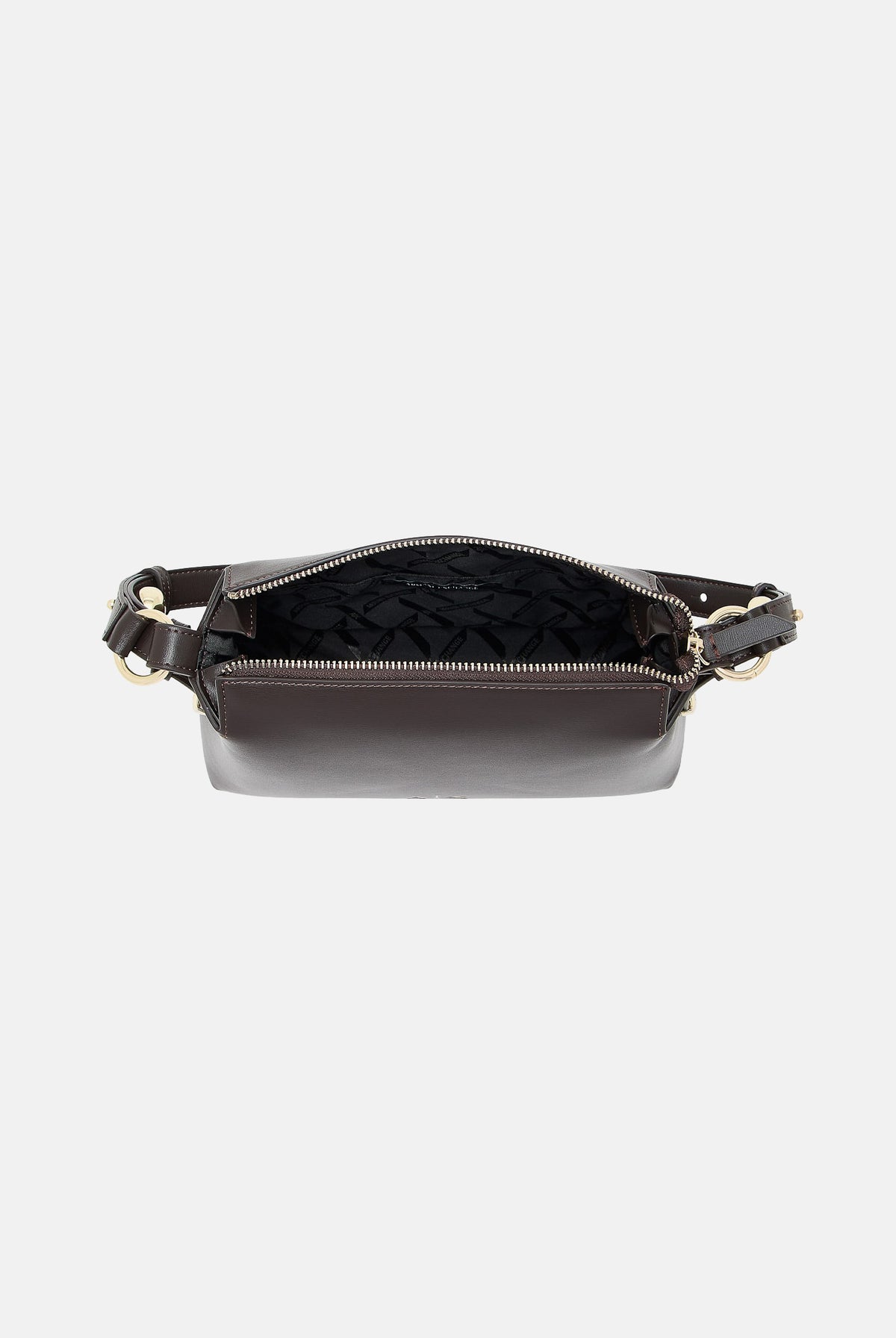 ARMANI EXCHANGE Borsa a spalla antagonist-marrone per donna con manico regolabile e dettagli metallici. XW002990AF26452 U6032 ARMANI EXCHANGE
