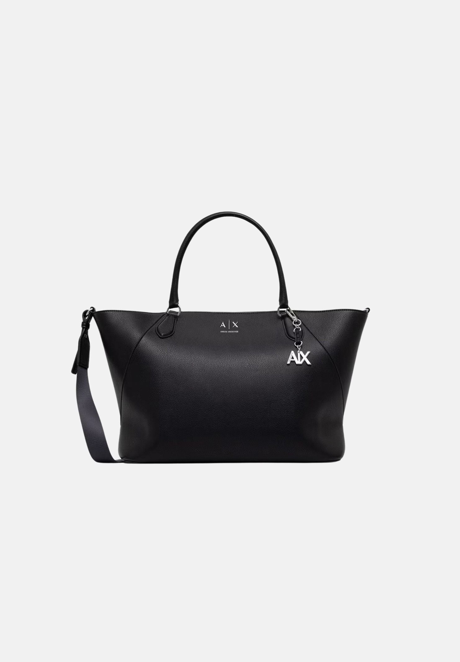 ARMANI EXCHANGE Borsa a mano nera da donna con manici superiori e tracolla removibile XW003142AF26569 UC001 ARMANI EXCHANGE