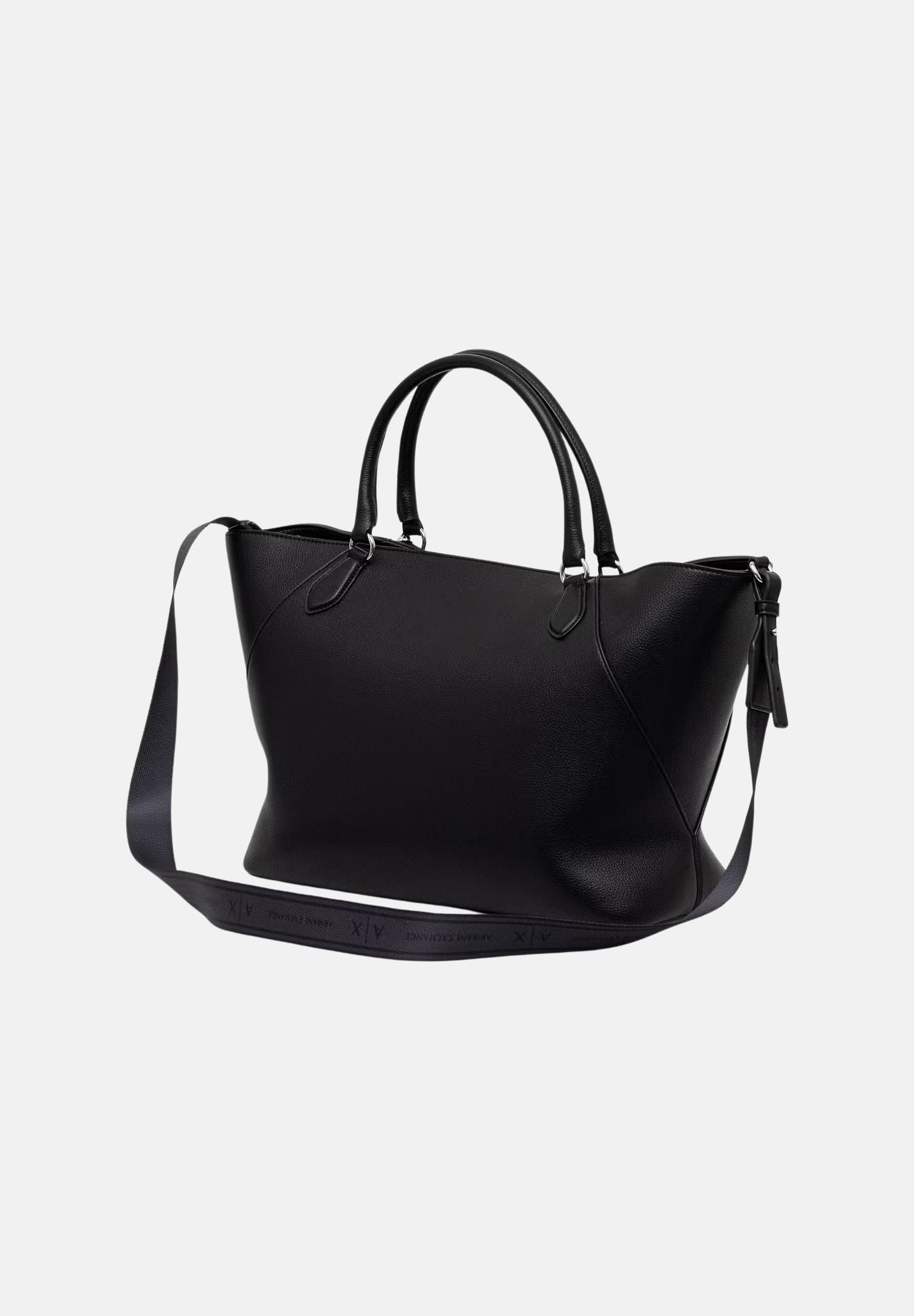 ARMANI EXCHANGE Borsa a mano nera da donna con manici superiori e tracolla removibile XW003142AF26569 UC001 ARMANI EXCHANGE