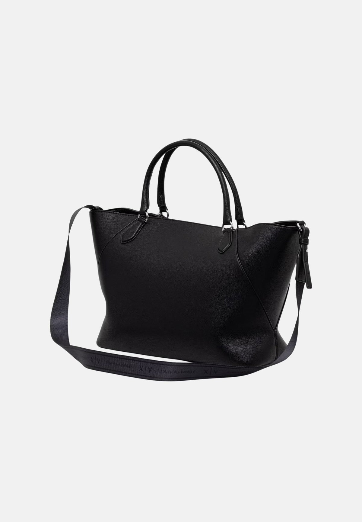 ARMANI EXCHANGE Borsa a mano nera da donna con manici superiori e tracolla removibile XW003142AF26569 UC001 ARMANI EXCHANGE