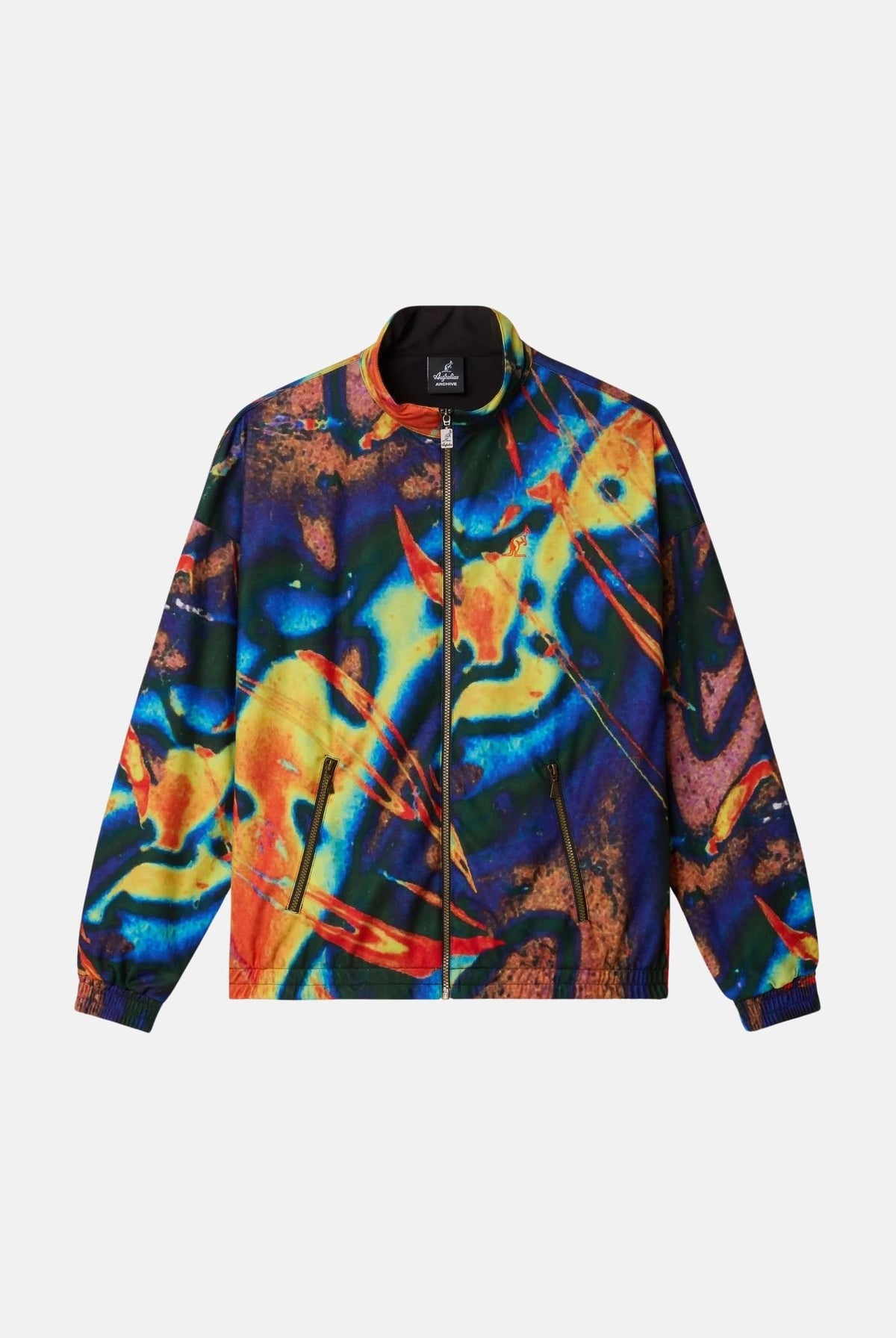 AUSTRALIAN Giacca a vento All Print Sabrinda multicolor-blu per uomo con stampa grafica astratta all-over ARUGC0023 842 AUSTRALIAN