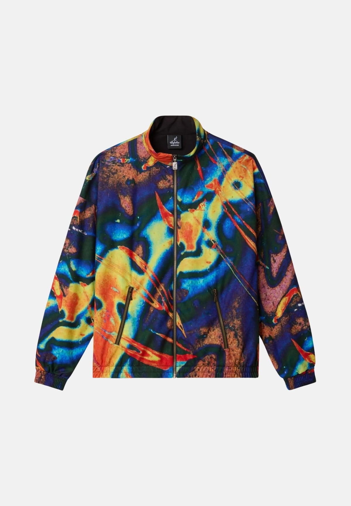 AUSTRALIAN Giacca a vento All Print Sabrinda multicolor-blu per uomo con stampa grafica astratta all-over ARUGC0023 842 AUSTRALIAN