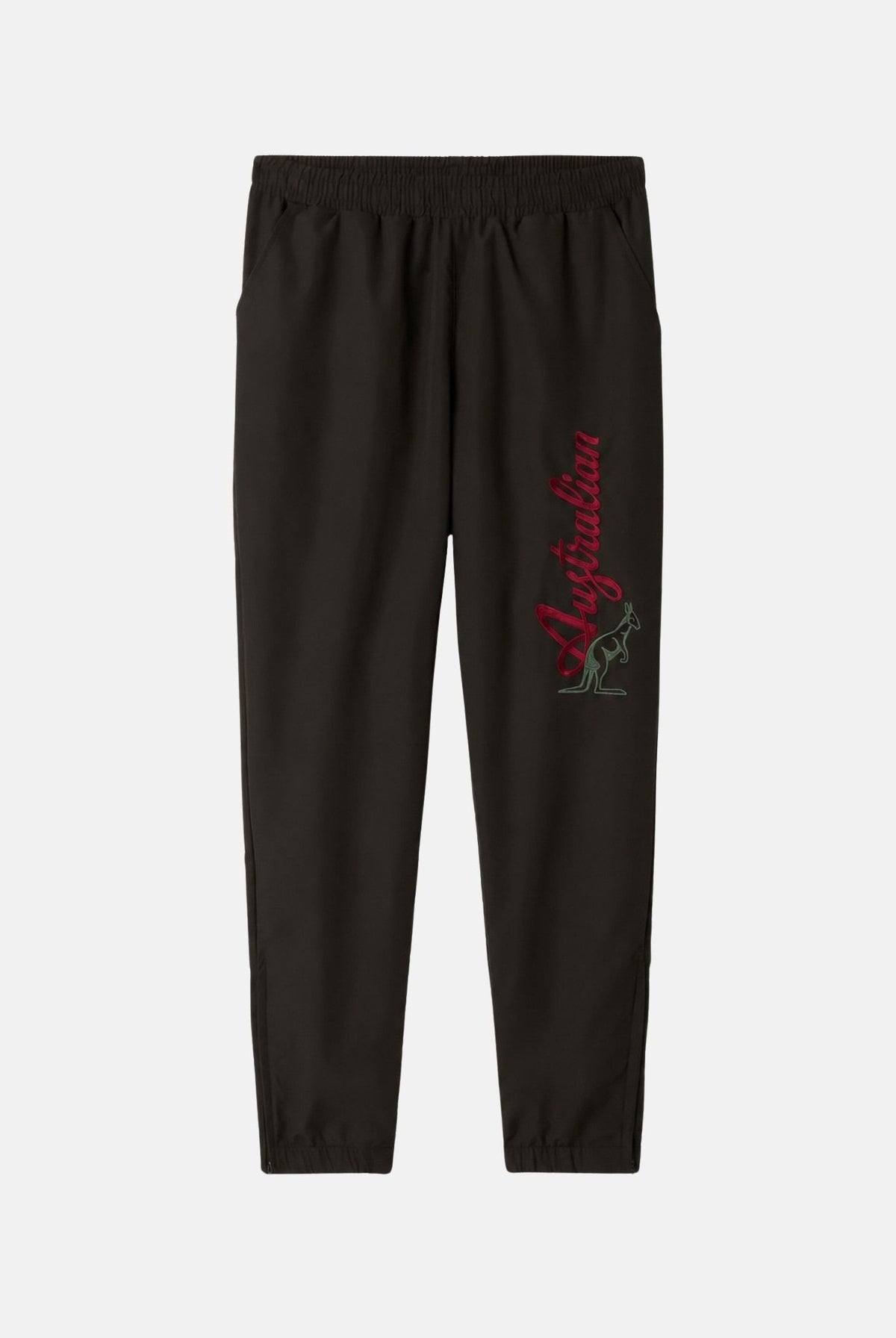 AUSTRALIAN Pantaloni TRACK PANT neri da uomo con elastico in vita e logo ricamato a contrasto sulla gamba. ARUPA0017 003H AUSTRALIAN