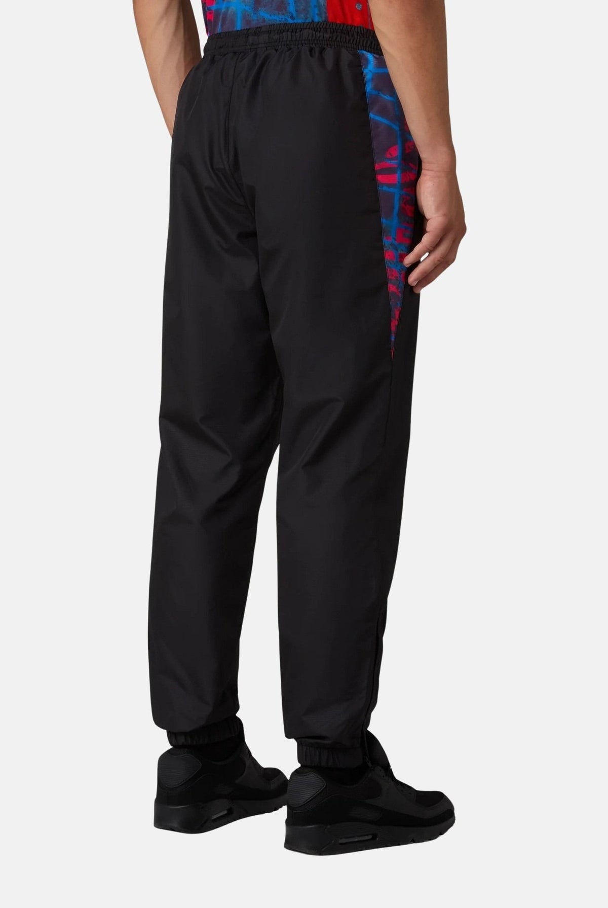 AUSTRALIAN Pantaloni TRACK PANT neri da uomo con inserti laterali stampati a contrasto e coulisse in vita. ARUPA0023 003 AUSTRALIAN