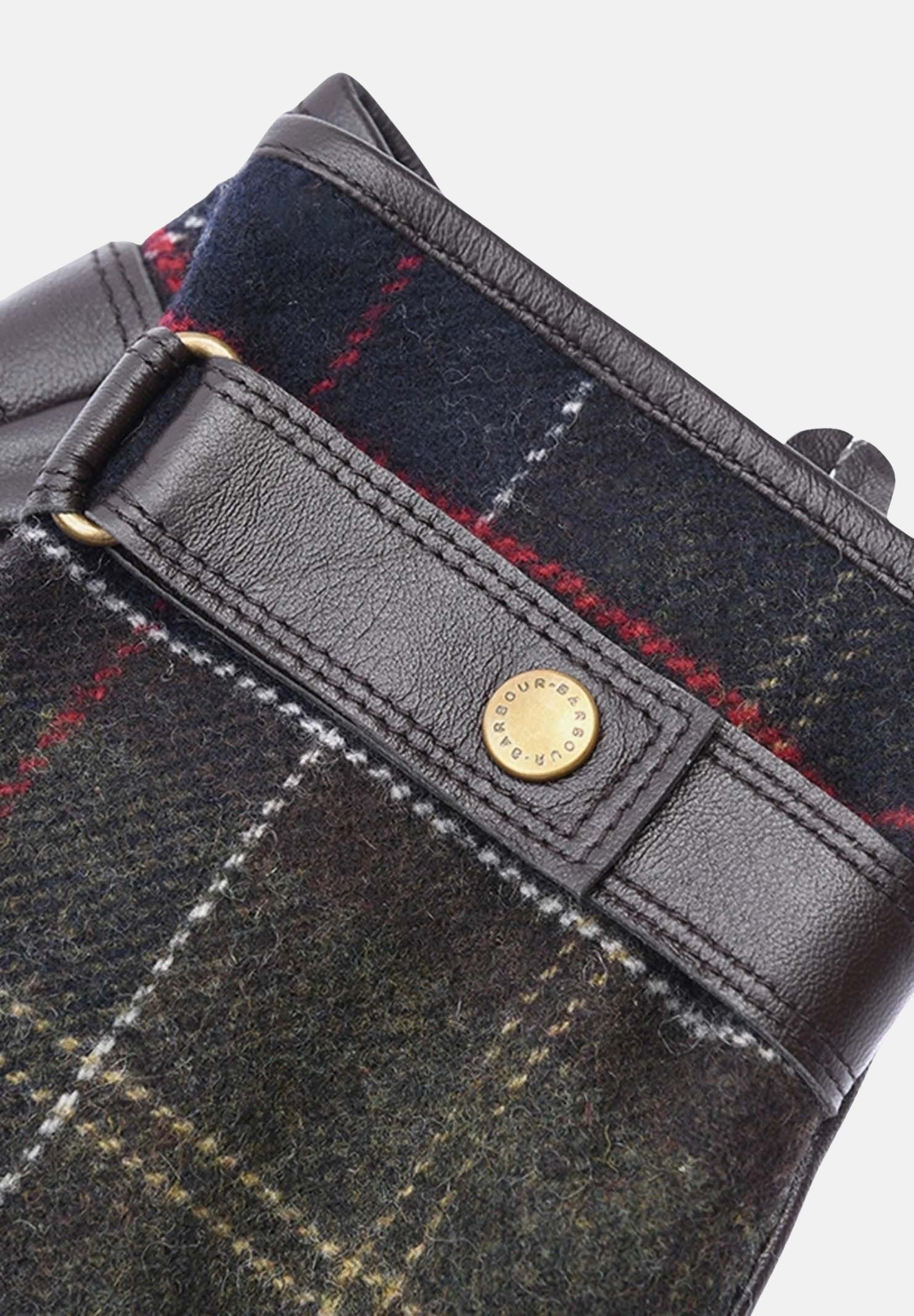 BARBOUR Guanti Newbrough Tartan marroni per uomo e donna 242-MGL0051MGL TN11 BARBOUR