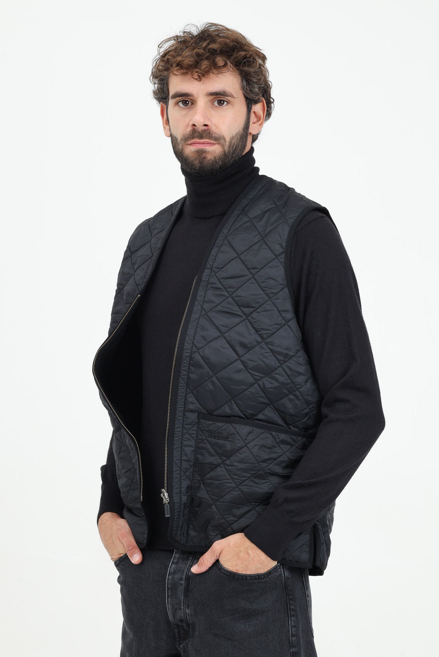 BARBOUR Giubbotto smanicato / fodera nero da uomo 242-MLI0002MLI BK91 BARBOUR