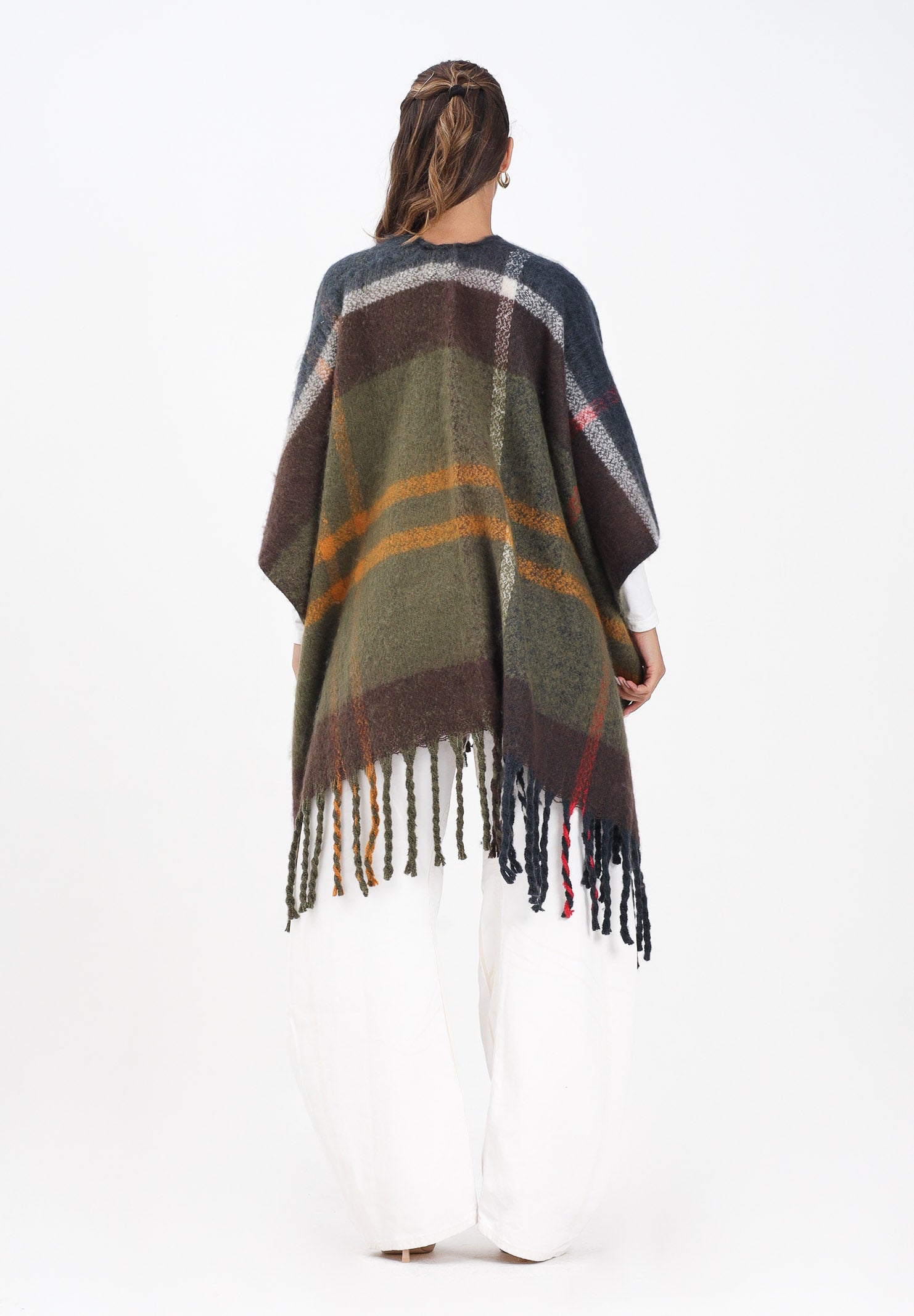 BARBOUR Mantella ISLA BOUCLE SERAPE tartan da donna 252MLSC0353 TN12 BARBOUR