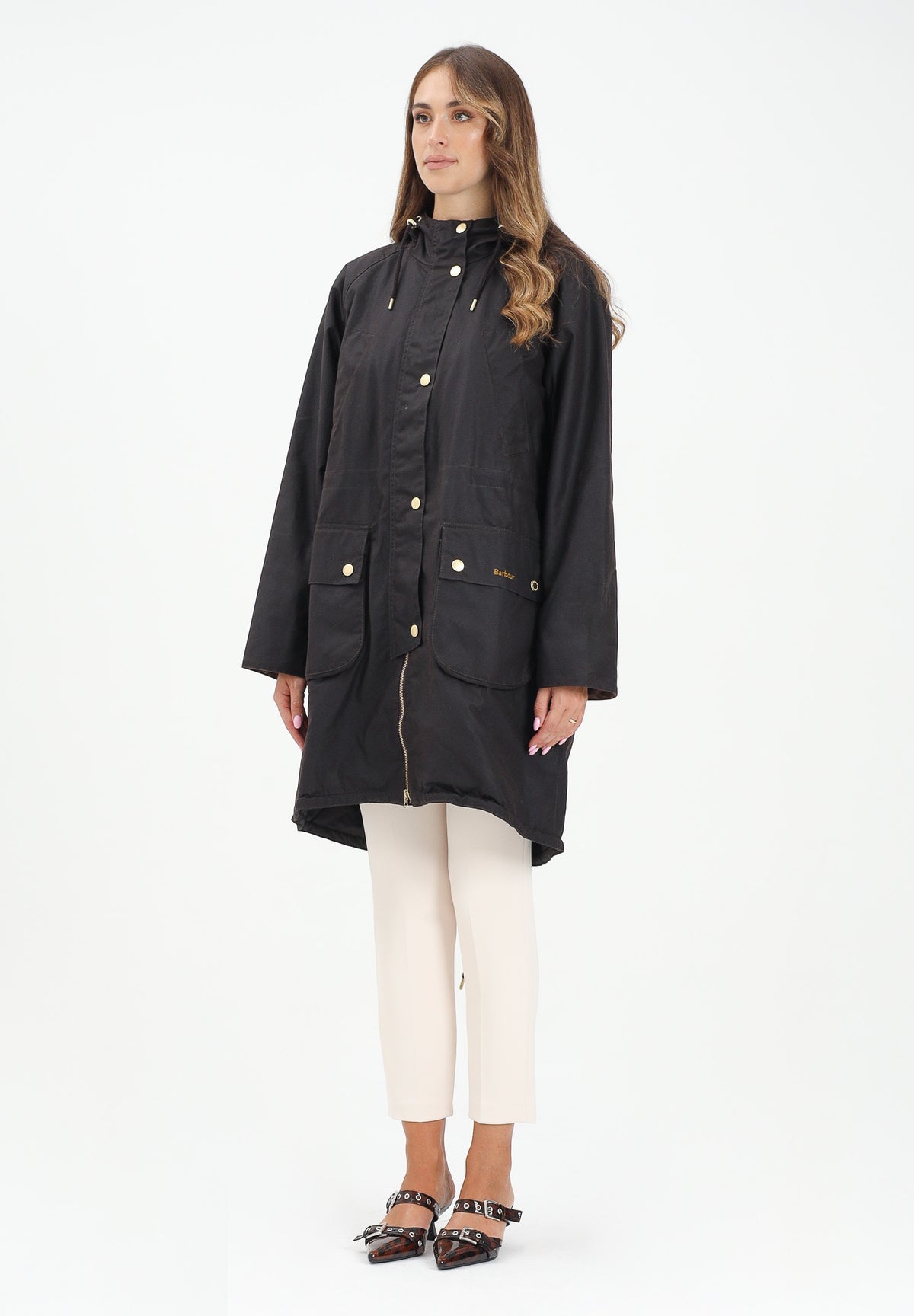 BARBOUR Parka Marcy nero da donna 252MLWX1456 RU91 BARBOUR