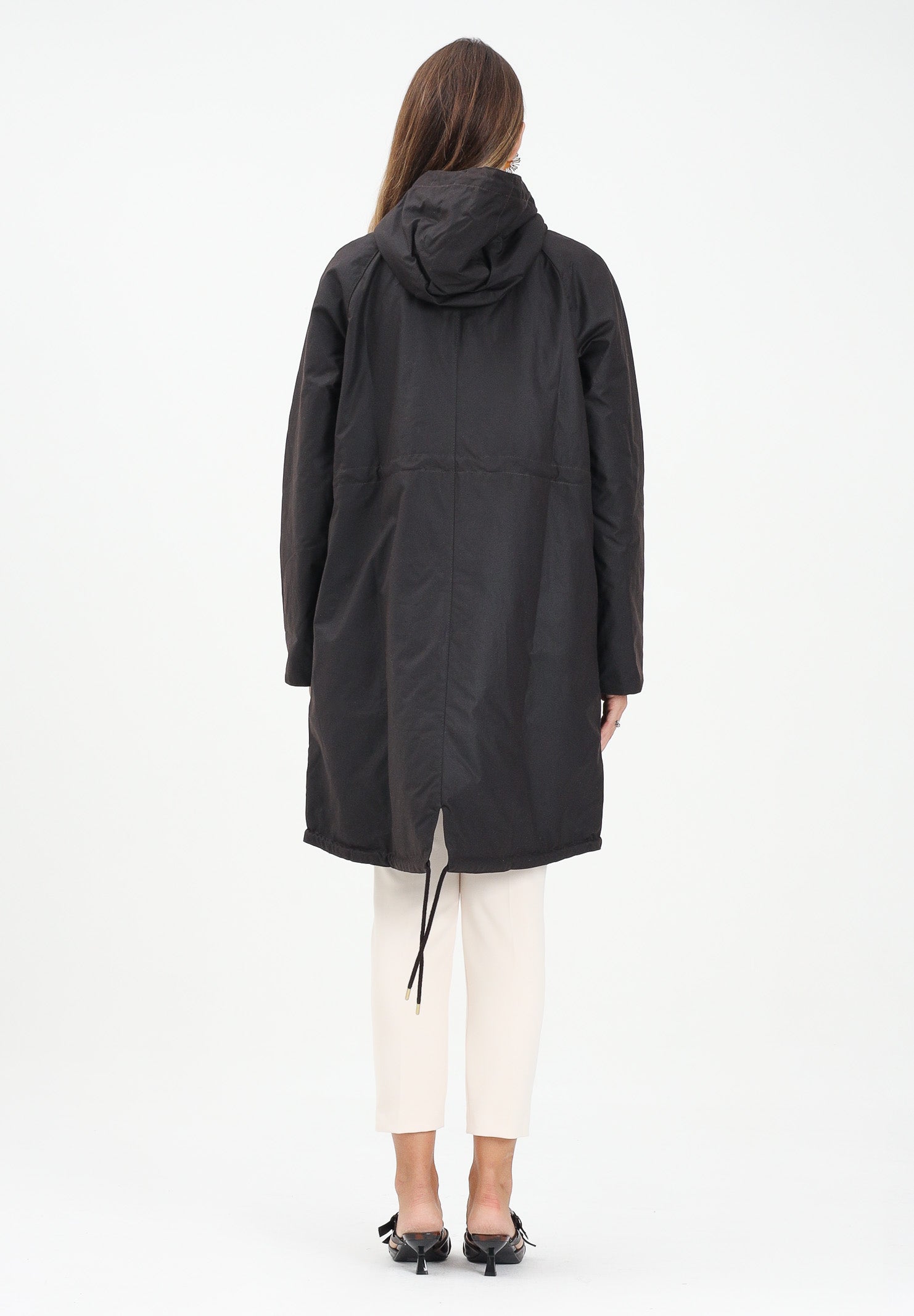 BARBOUR Parka Marcy nero da donna 252MLWX1456 RU91 BARBOUR