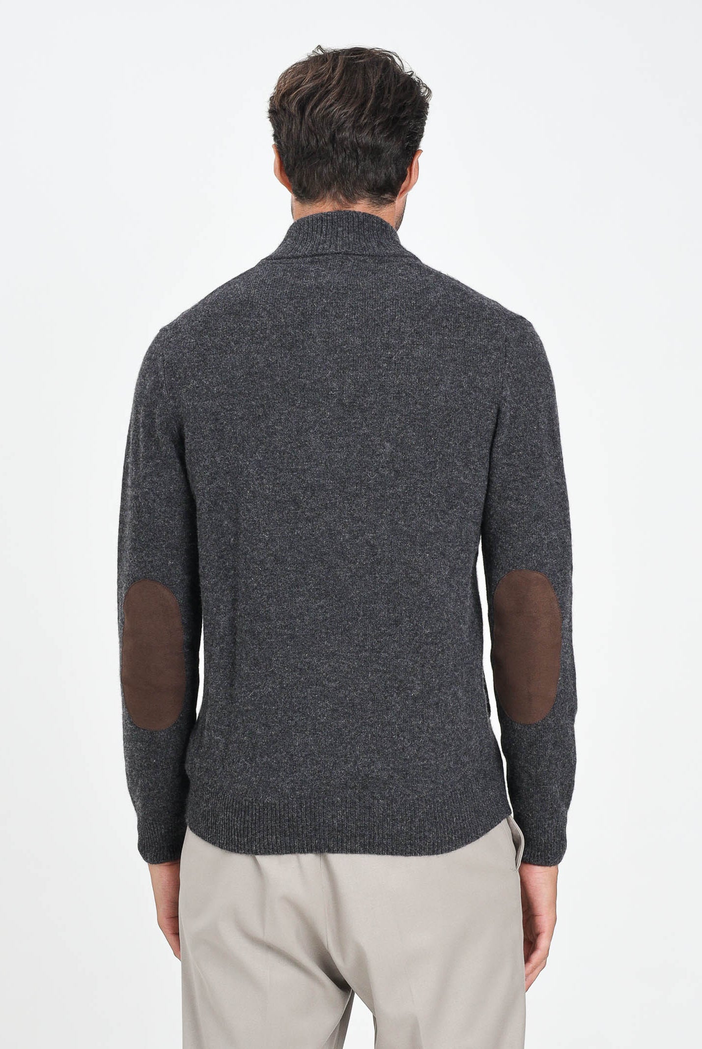 BARBOUR Cardigan Patch grigio da uomo 252MMKN0731 CH51 BARBOUR