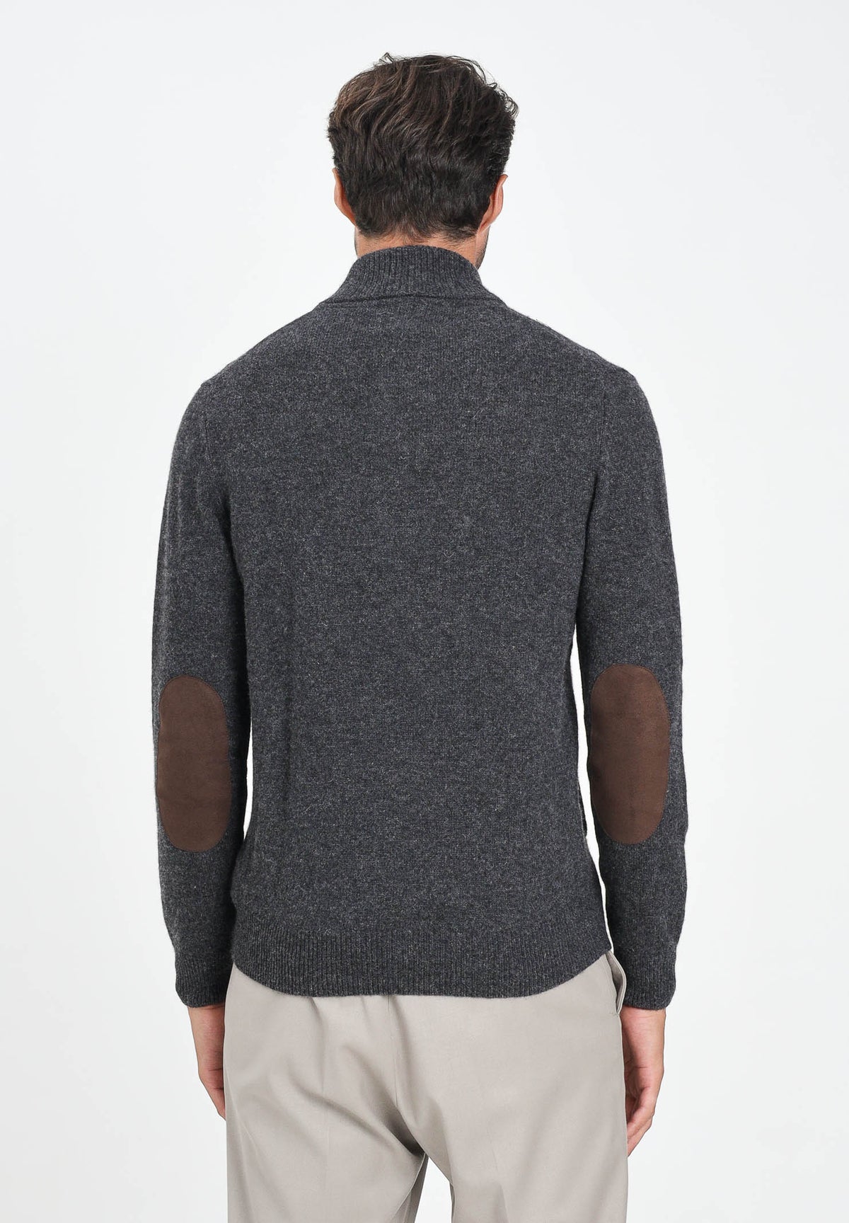 BARBOUR Cardigan Patch grigio da uomo 252MMKN0731 CH51 BARBOUR