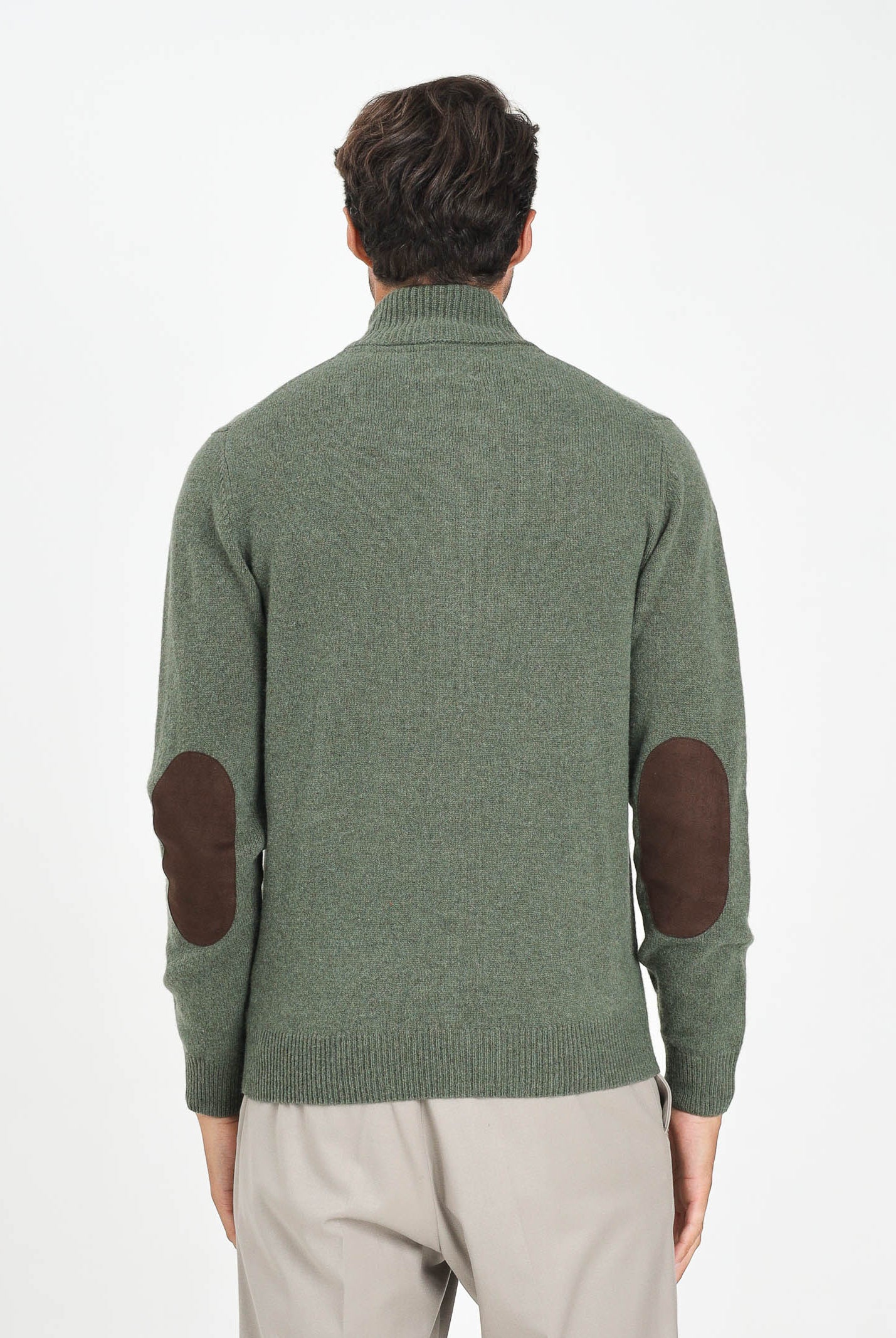 BARBOUR Cardigan Patch verde da uomo 252MMKN0731 OL51 BARBOUR