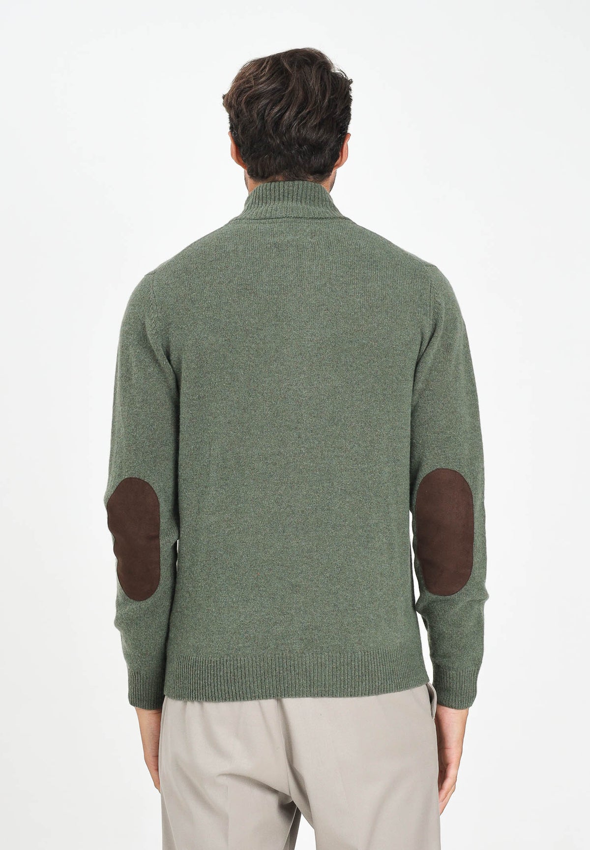 BARBOUR Cardigan Patch verde da uomo 252MMKN0731 OL51 BARBOUR