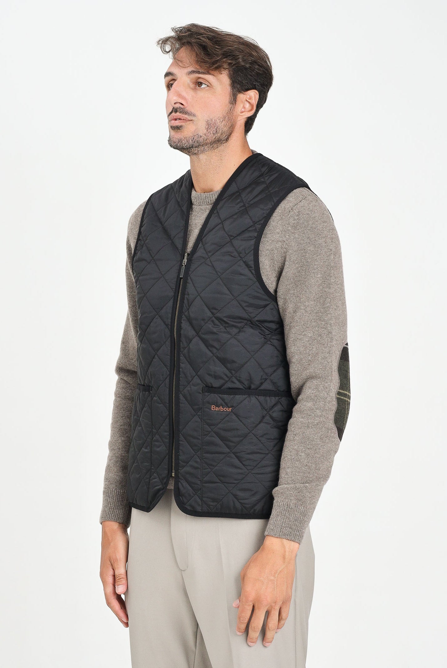 BARBOUR Smanicato nero da uomo compatibile come interno per il giubbotto Bedale 252MMLI0001 BK91 BARBOUR