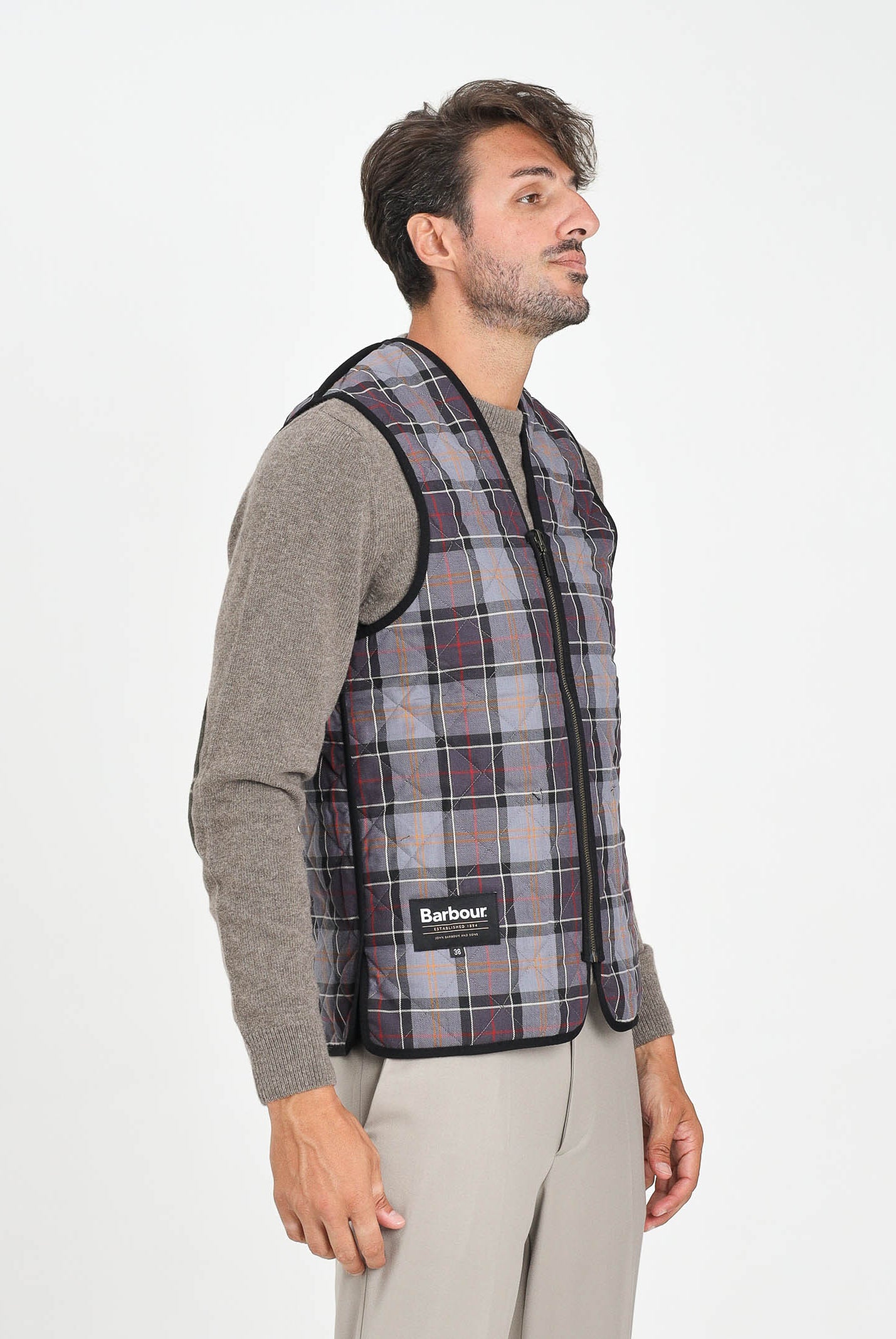 BARBOUR Smanicato nero da uomo compatibile come interno per il giubbotto Bedale 252MMLI0001 BK91 BARBOUR