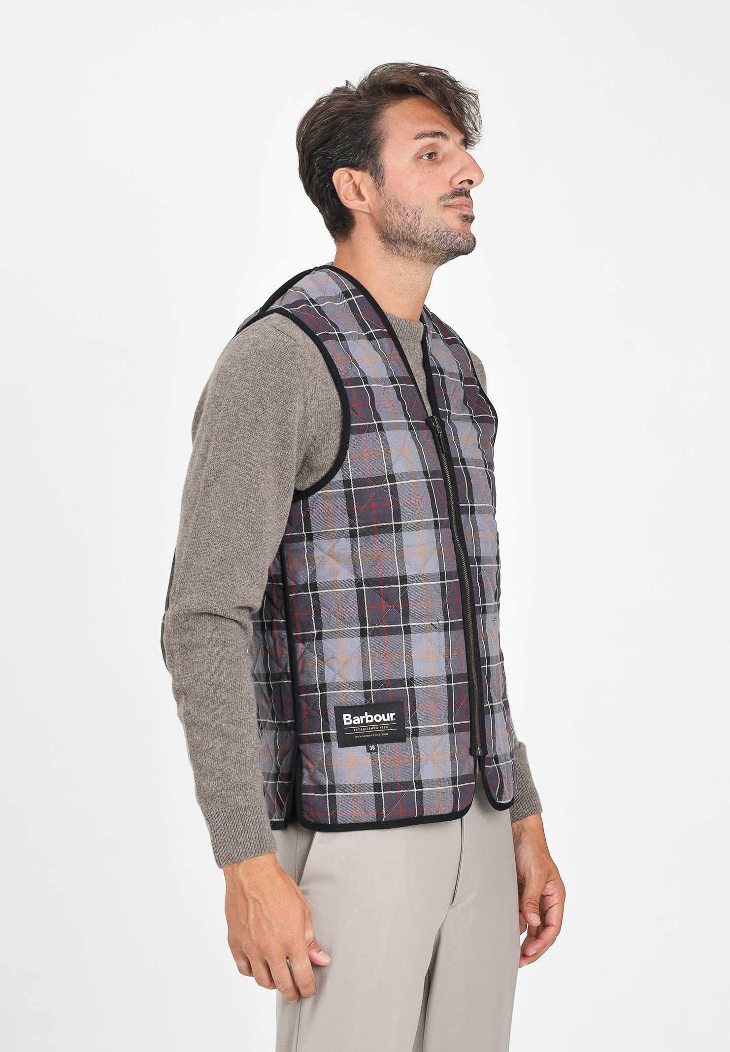 BARBOUR Smanicato nero da uomo compatibile come interno per il giubbotto Bedale 252MMLI0001 BK91 BARBOUR