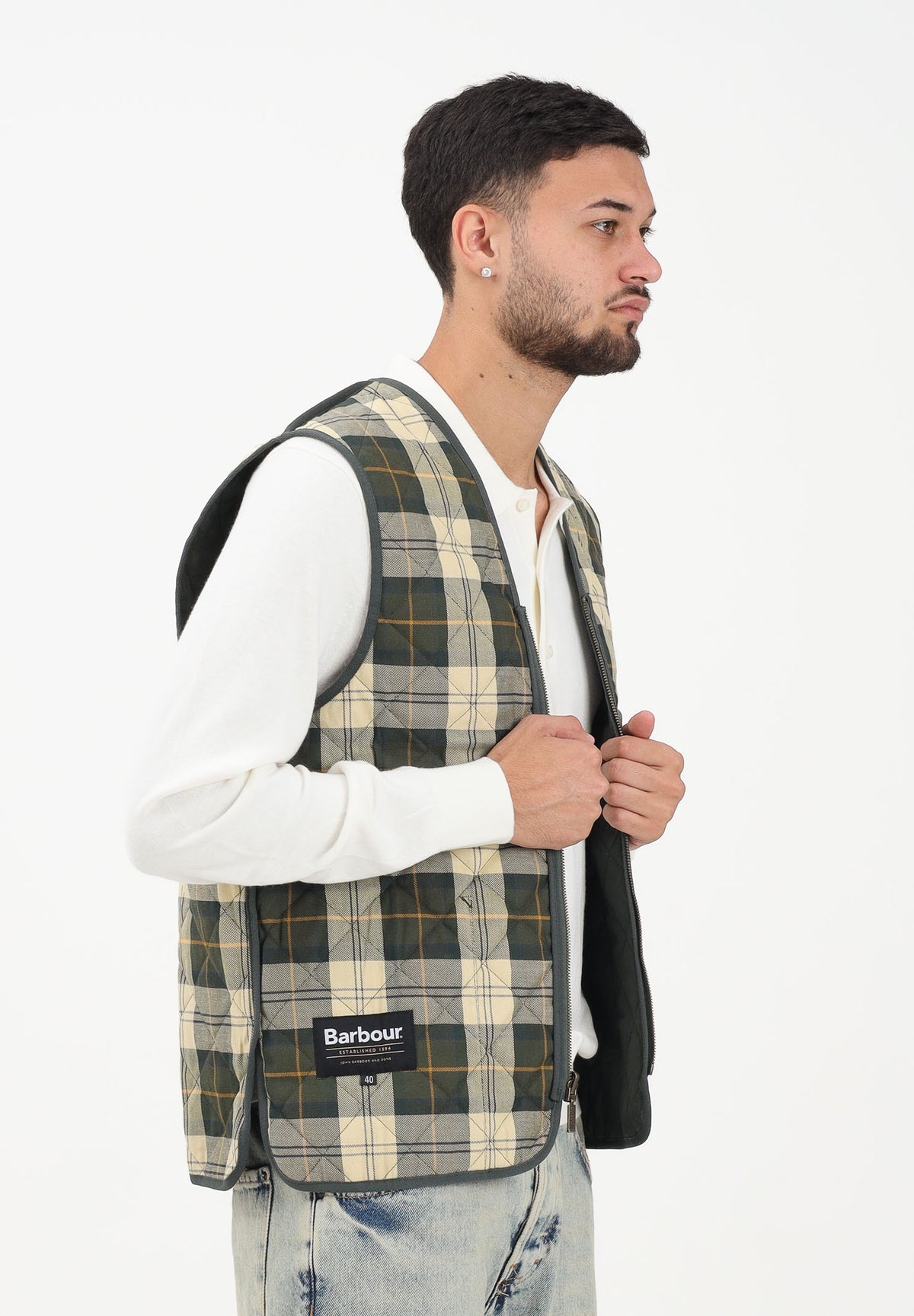 BARBOUR Smanicato verde da uomo compatibile come interno per il giubbotto Bedale 252MMLI0001 GN91 BARBOUR