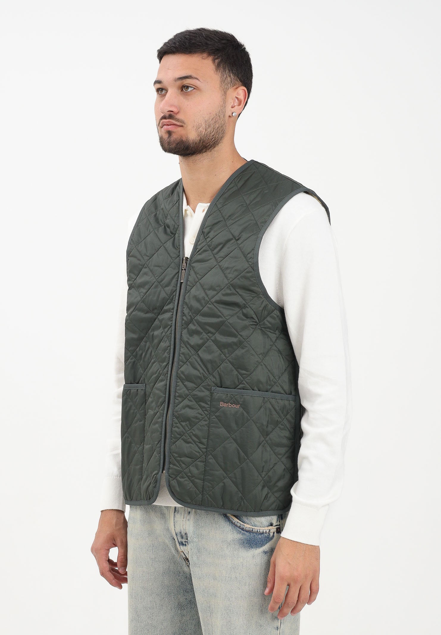 BARBOUR Smanicato verde da uomo compatibile come interno per il giubbotto Bedale 252MMLI0001 GN91 BARBOUR