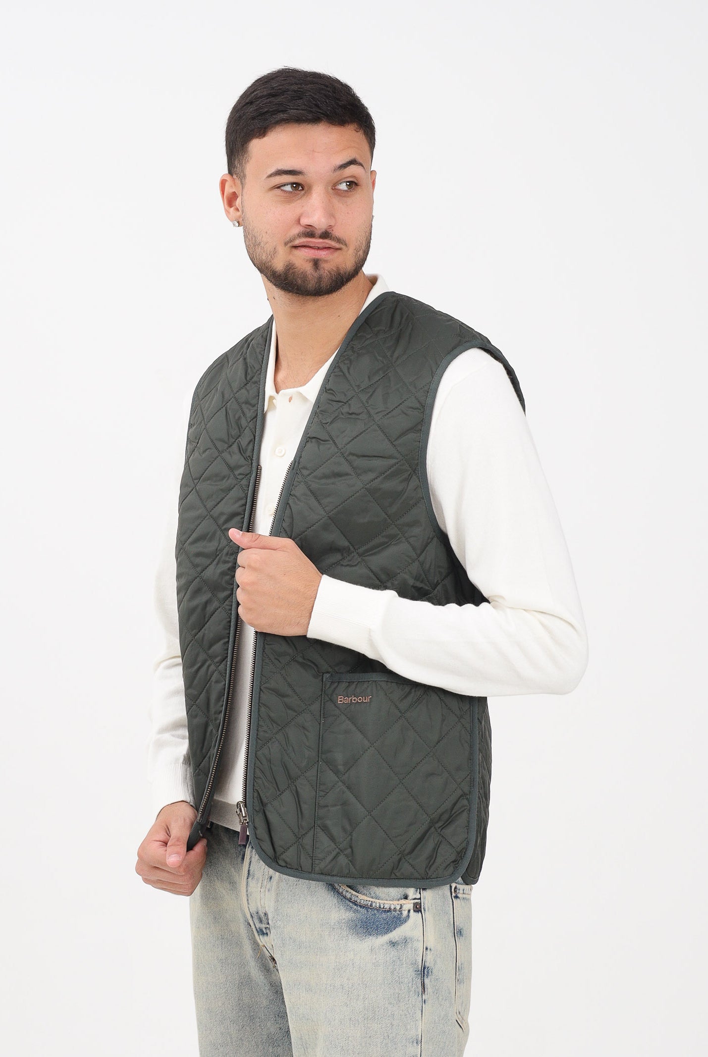 BARBOUR Smanicato verde da uomo compatibile come interno per il giubbotto Bedale 252MMLI0001 GN92 BARBOUR