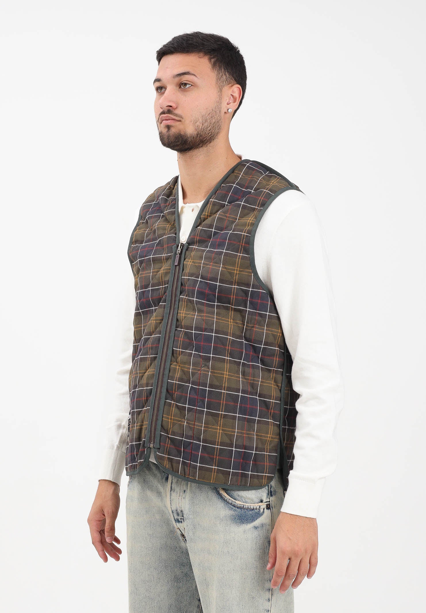 BARBOUR Smanicato verde da uomo compatibile come interno per il giubbotto Bedale 252MMLI0001 GN92 BARBOUR