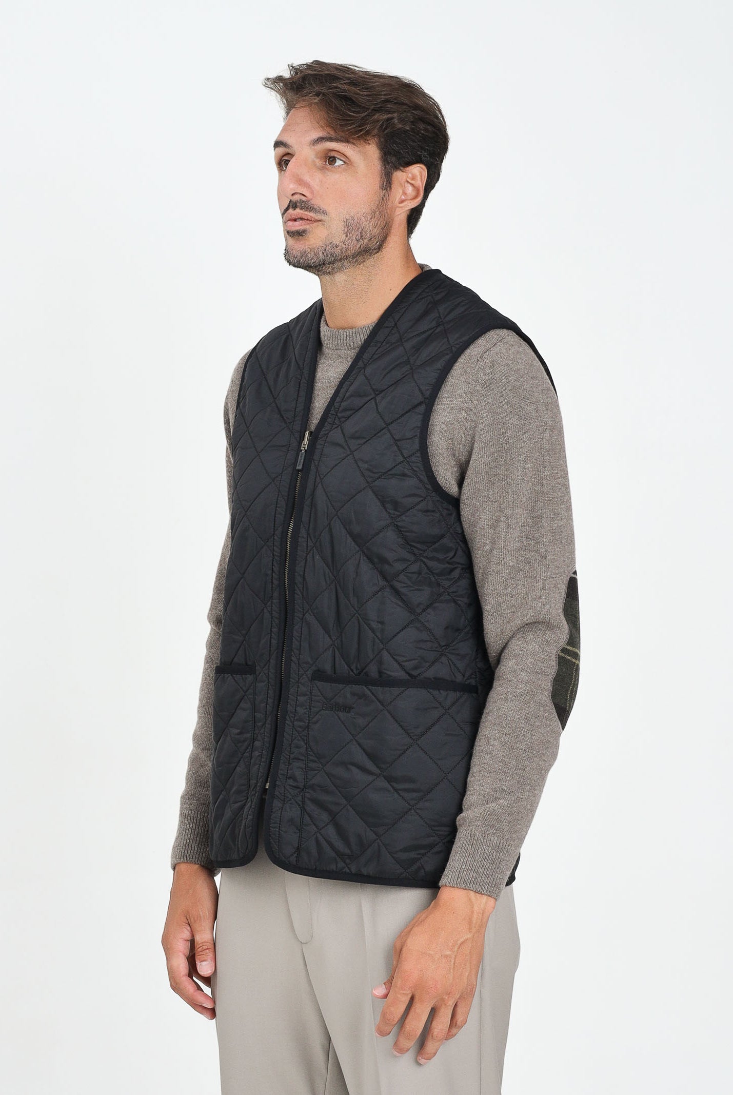 BARBOUR Smanicato Polarquilt nero da uomo da abbinare alla giacca Ashby 252MMLI0002 BK91 BARBOUR