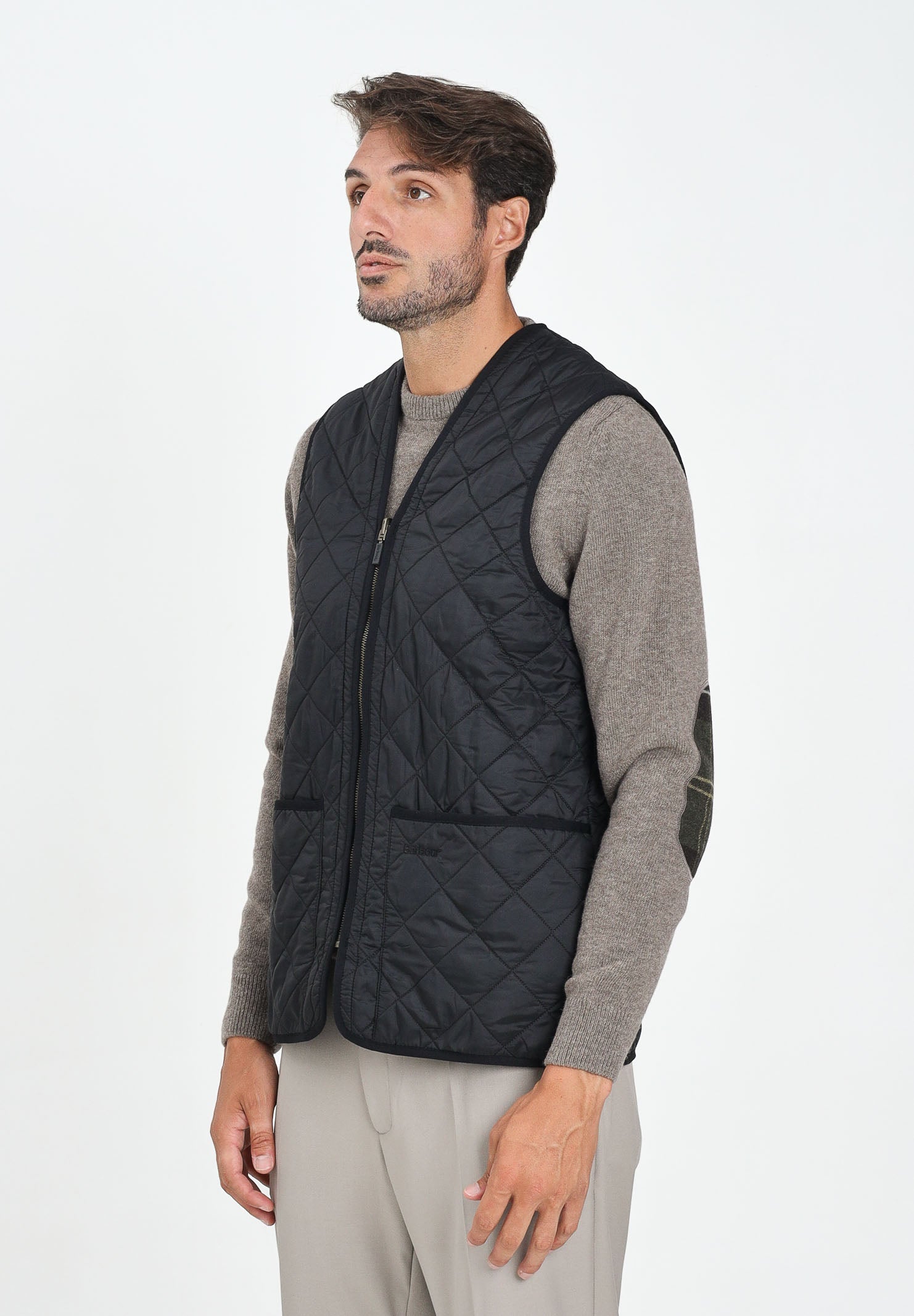 BARBOUR Smanicato Polarquilt nero da uomo da abbinare alla giacca Ashby 252MMLI0002 BK91 BARBOUR