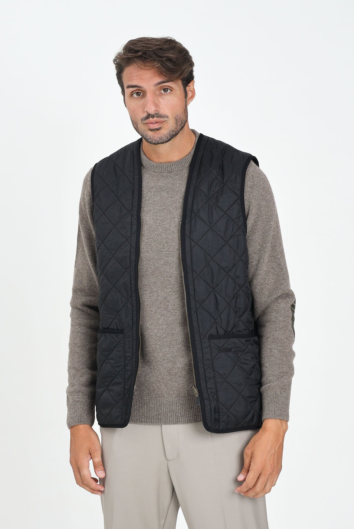 BARBOUR Smanicato Polarquilt nero da uomo da abbinare alla giacca Ashby 252MMLI0002 BK91 BARBOUR
