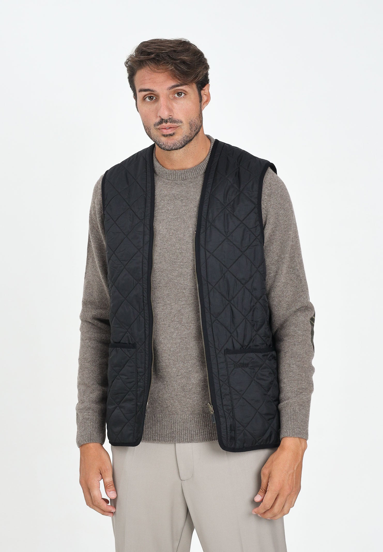 BARBOUR Smanicato Polarquilt nero da uomo da abbinare alla giacca Ashby 252MMLI0002 BK91 BARBOUR