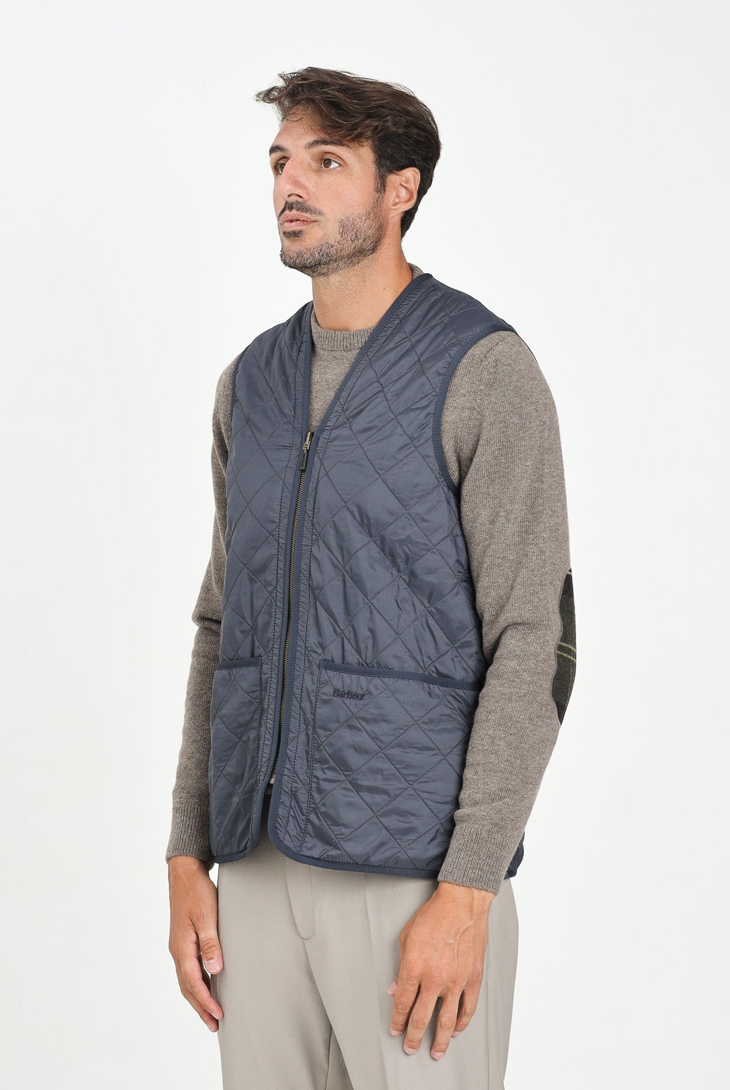 BARBOUR Smanicato Polarquilt blu da uomo da abbinare alla giacca Ashby 252MMLI0002 NY91 BARBOUR