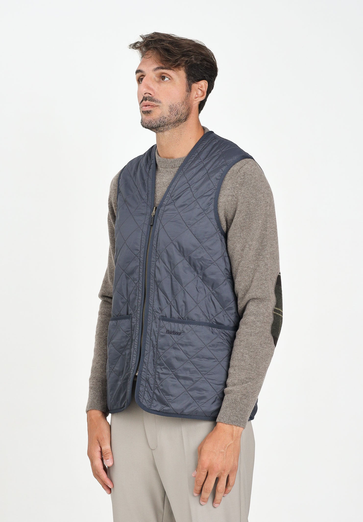 BARBOUR Smanicato Polarquilt blu da uomo da abbinare alla giacca Ashby 252MMLI0002 NY91 BARBOUR