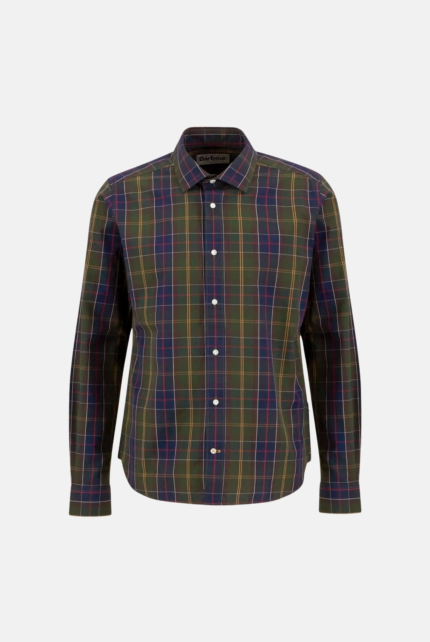 BARBOUR Camicia KENTON a manica lunga tartan verde da uomo 252MMSH5689 TN11 BARBOUR