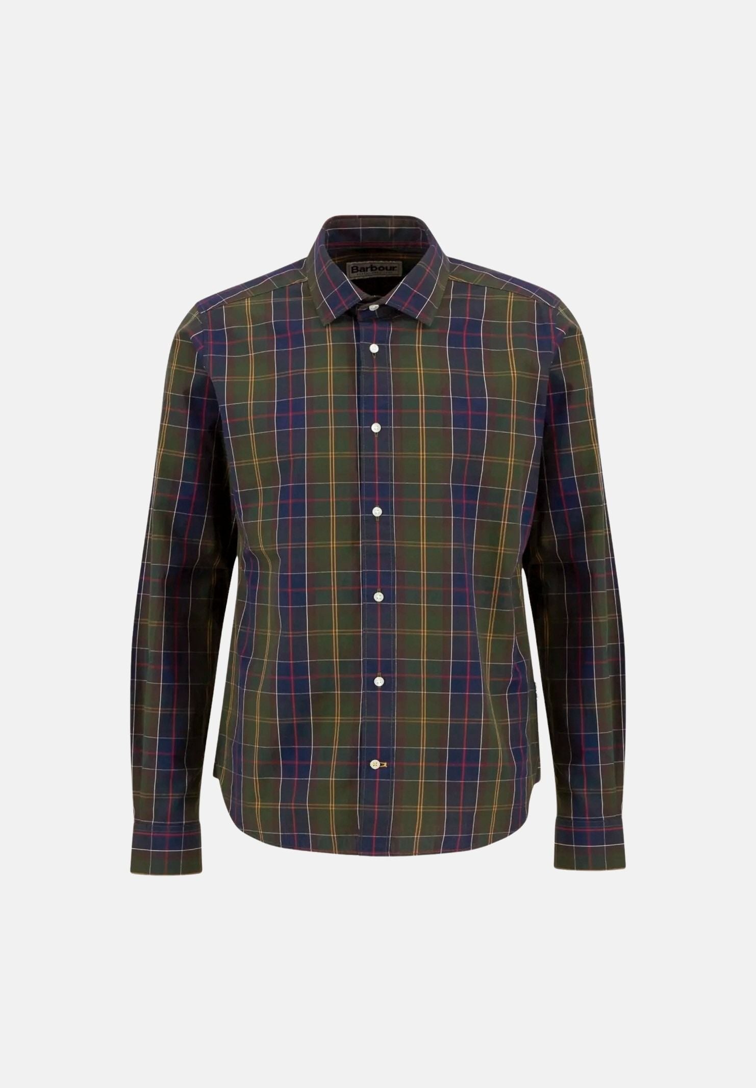 BARBOUR Camicia KENTON a manica lunga tartan verde da uomo 252MMSH5689 TN11 BARBOUR