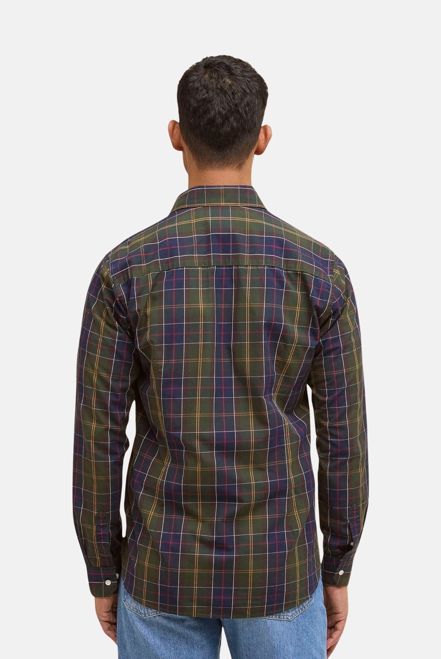 BARBOUR Camicia KENTON a manica lunga tartan verde da uomo 252MMSH5689 TN11 BARBOUR