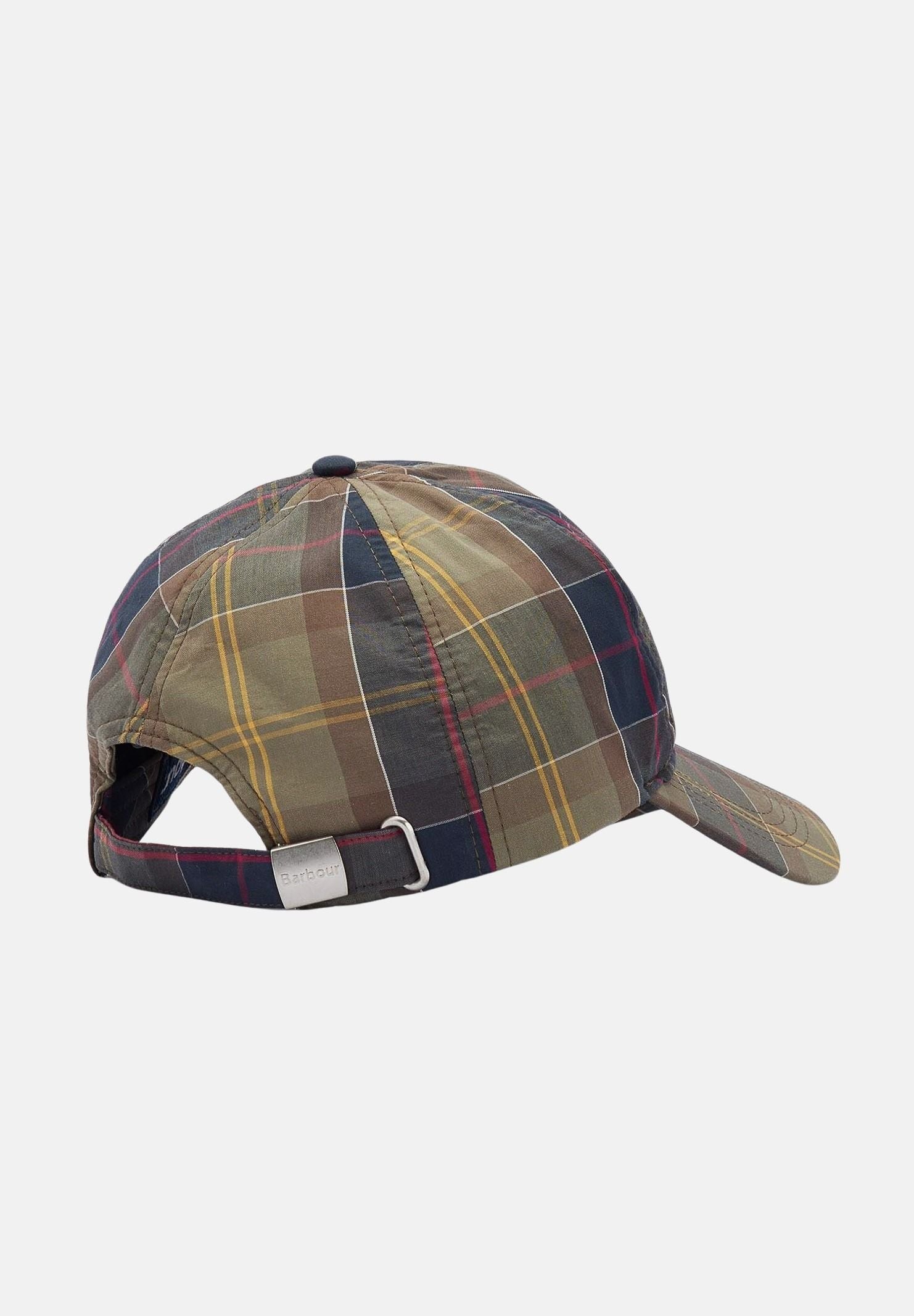 BARBOUR Cappello con visiera Tartan nei toni del verde e blu per uomo e donna 261-MHA0617 TN11 BARBOUR