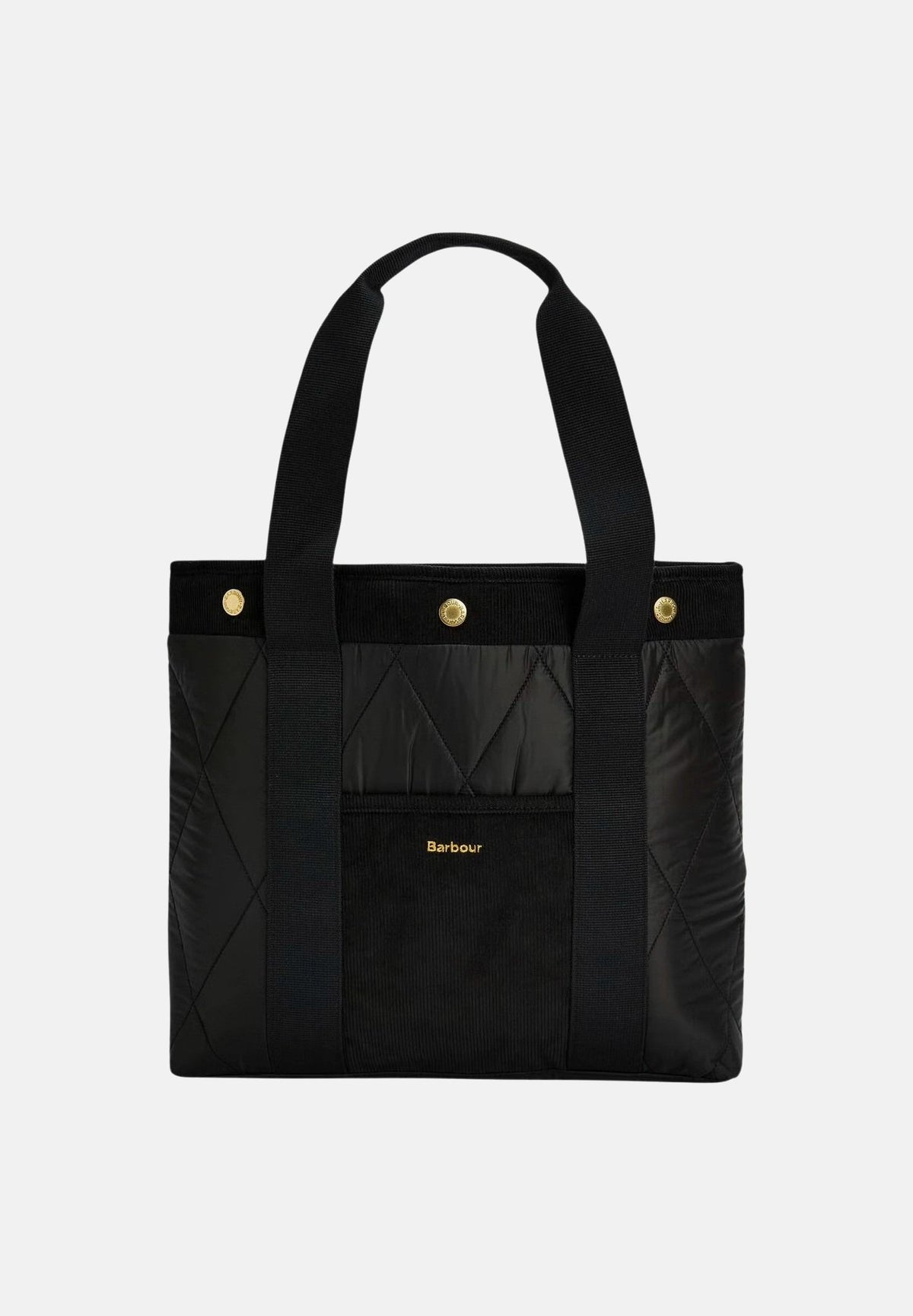 BARBOUR Borsa a spalla QUILTED TOTE BAG ancient-nero da donna con motivo trapuntato 262MLBA0433 BK11 BARBOUR