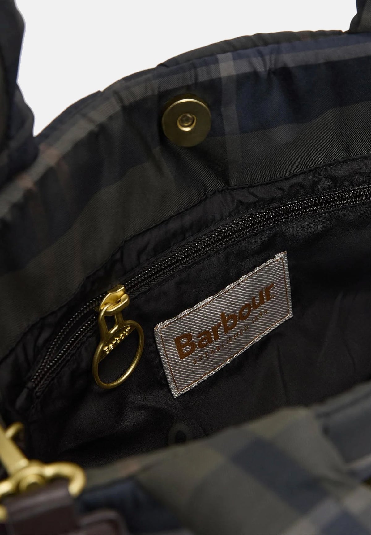 BARBOUR Borsa a mano QUILTED TARTAN verde per donna con lavorazione trapuntata a rombi 262MLBA0552 TN43 BARBOUR