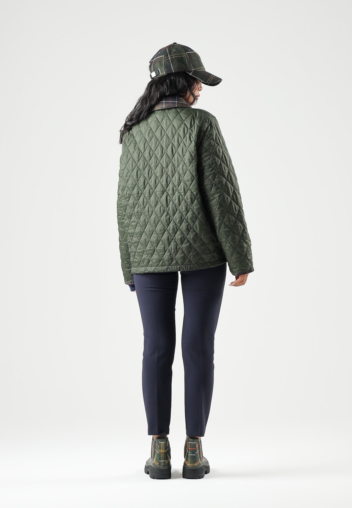 BARBOUR Piumino ANNANDALE QUILT verde per donna con trapuntatura a rombi 262MLQU1934 OL74 BARBOUR