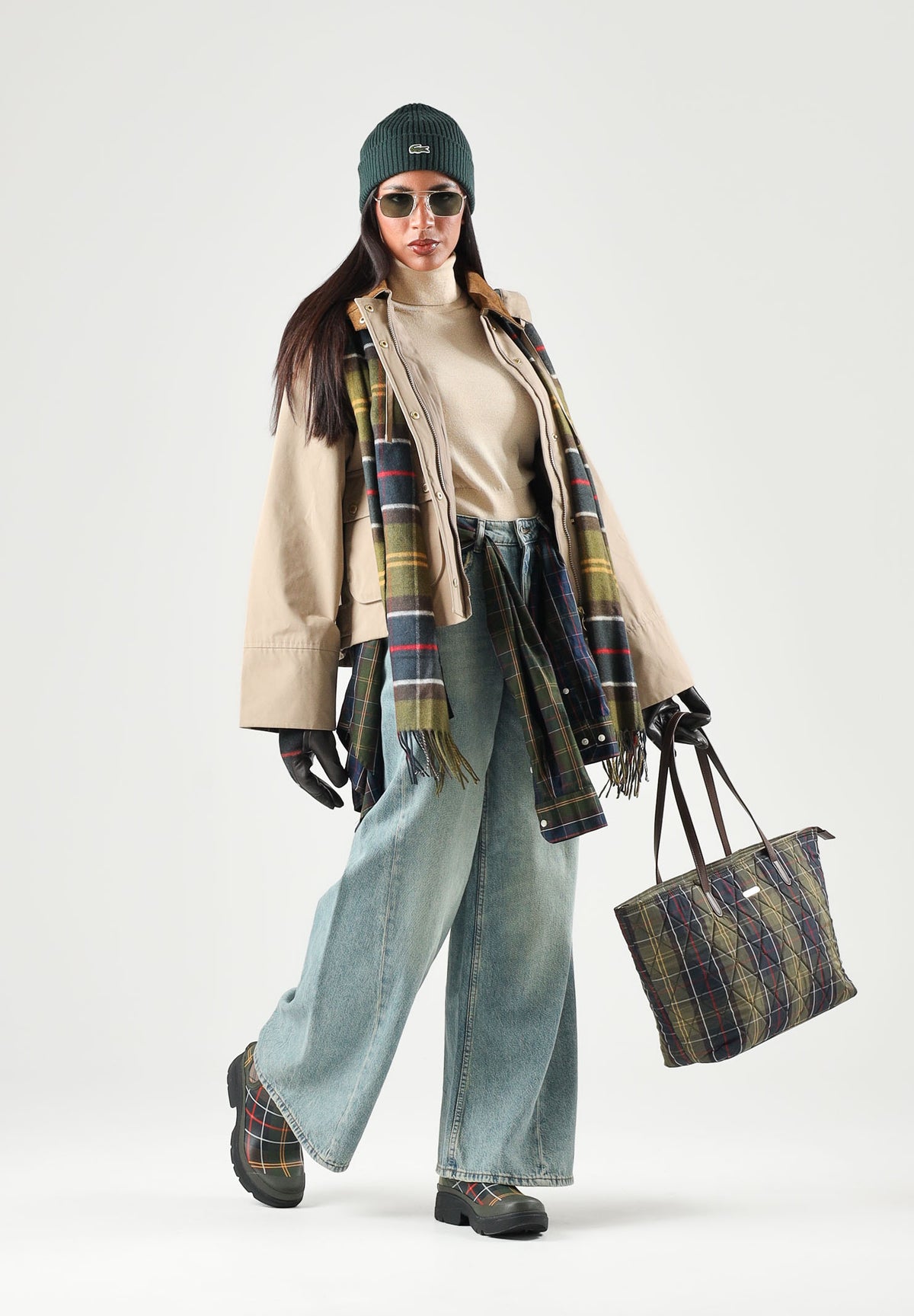 BARBOUR Giacca a ventoTERRINGTON SHOWERPROOF beige per donna con cappuccio rimovibile, colletto in velluto a coste 262MLSP0354 BE31 BARBOUR