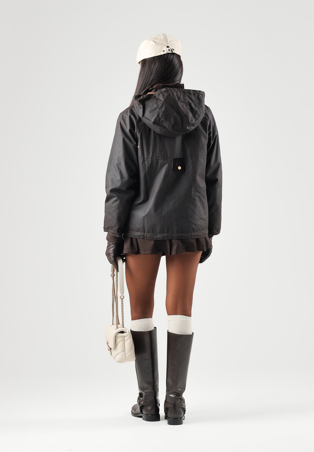 BARBOUR Parka BORROWDALE WAX JACKET rustic-muted per donna con cappuccio staccabile 262MLWX1569 RU91 BARBOUR