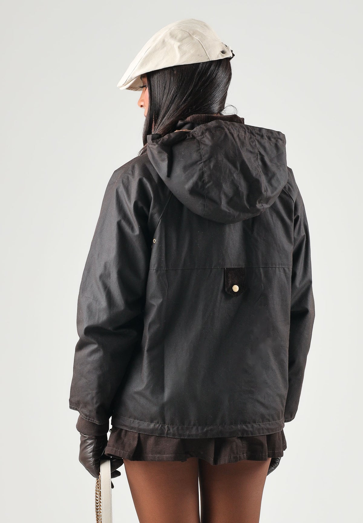 BARBOUR Parka BORROWDALE WAX JACKET rustic-muted per donna con cappuccio staccabile 262MLWX1569 RU91 BARBOUR