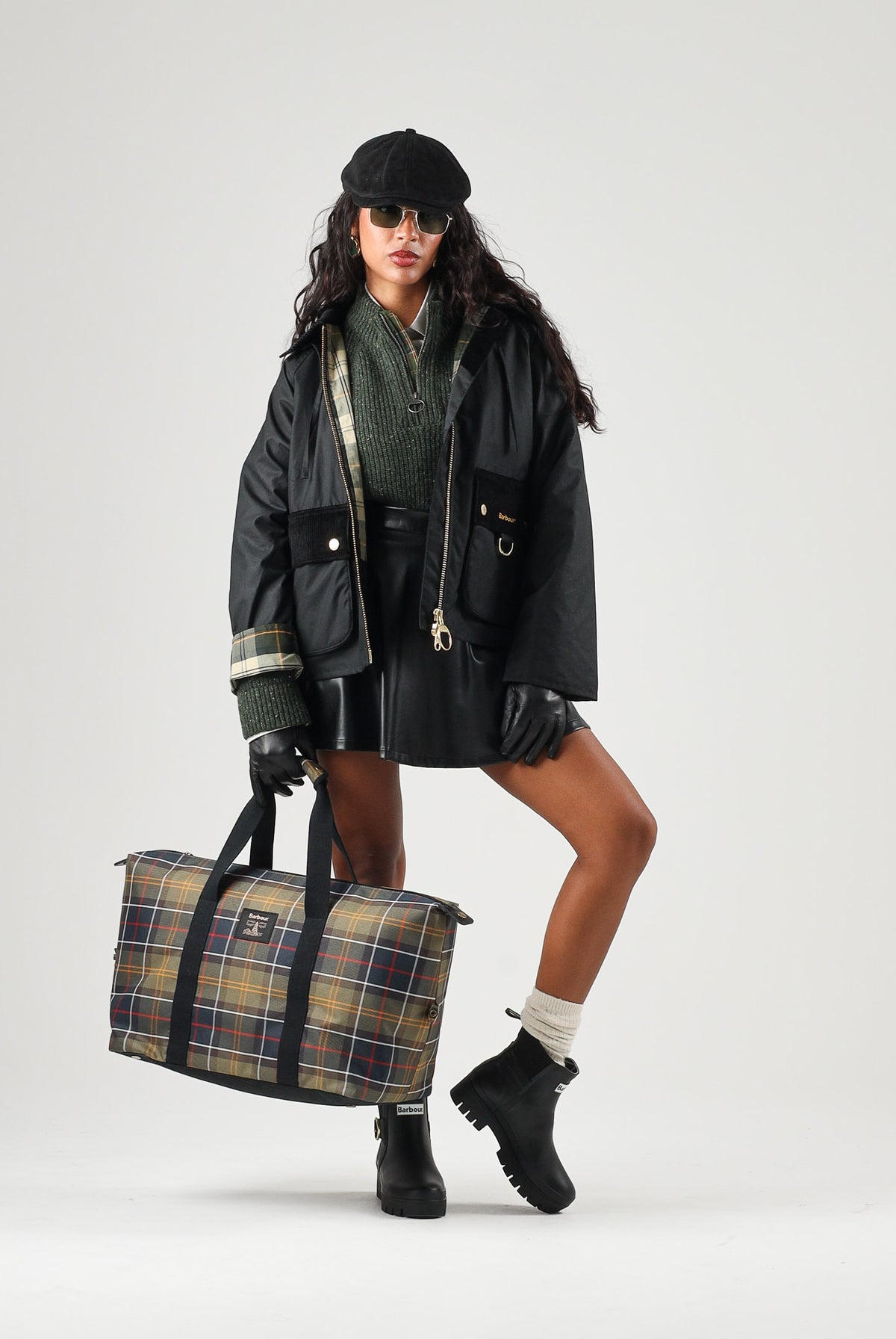 BARBOUR Giacca a vento black-ancient nero da donna con cappuccio integrato, coulisse regolabile 262MLWX1578 BK71 BARBOUR