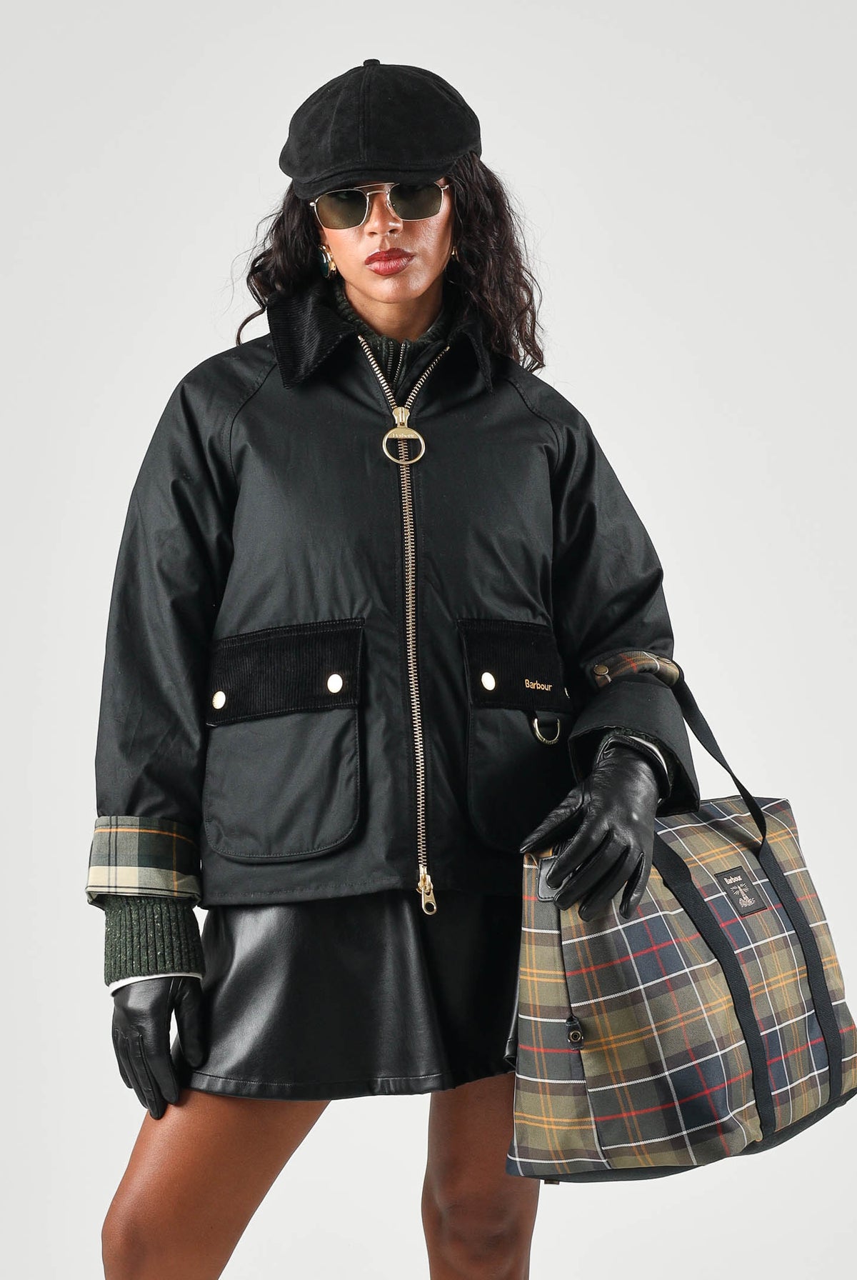 BARBOUR Giacca a vento black-ancient nero da donna con cappuccio integrato, coulisse regolabile 262MLWX1578 BK71 BARBOUR