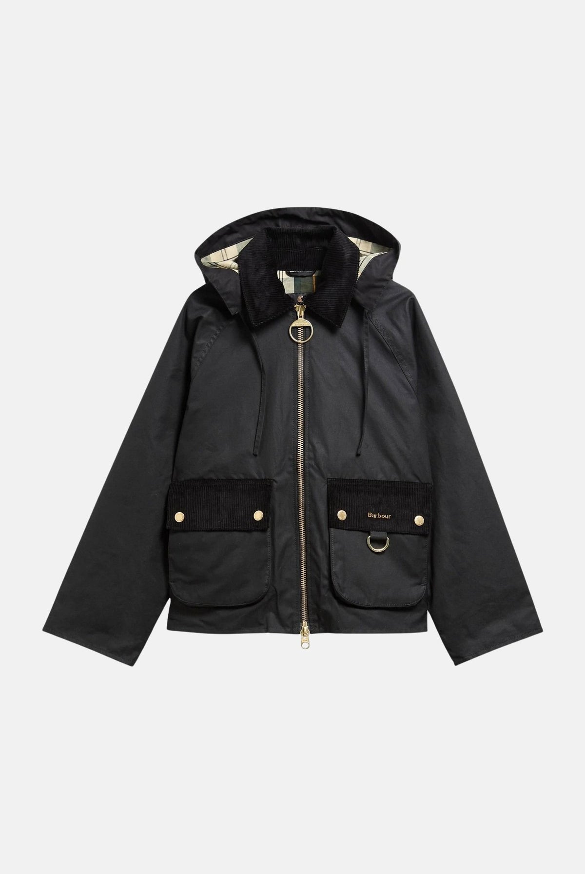 BARBOUR Giacca a vento black-ancient nero da donna con cappuccio integrato, coulisse regolabile 262MLWX1578 BK71 BARBOUR
