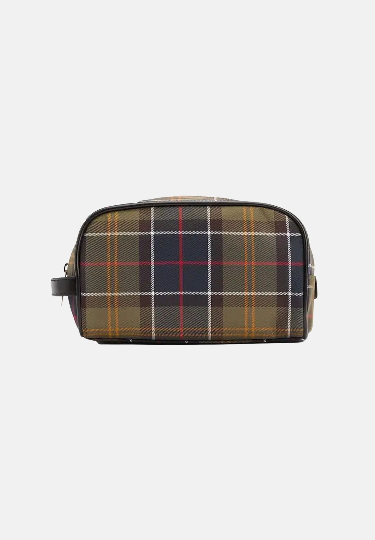 BARBOUR Borsa pochette classic-beacon verde per uomo con motivo tartan e stemma logo frontale. 262MMAC0396 OL91 BARBOUR
