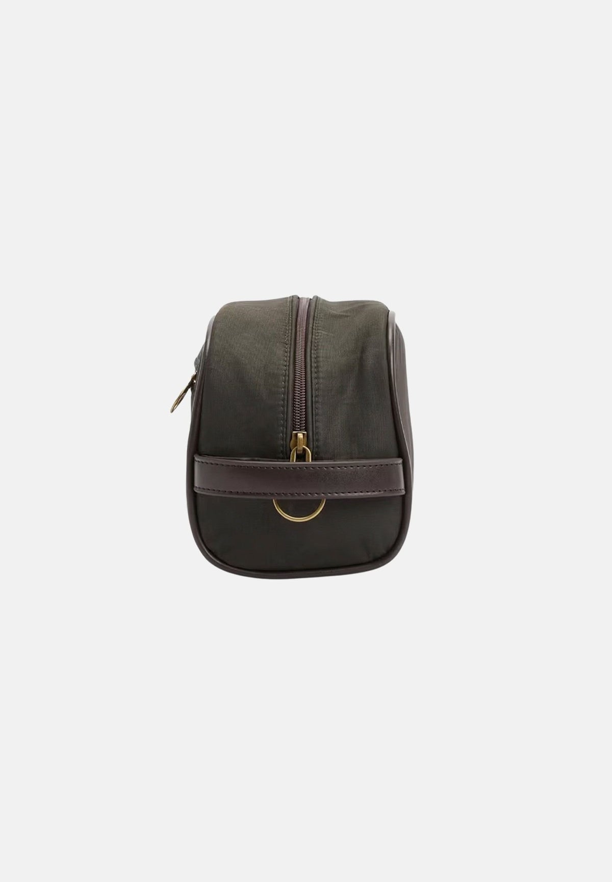 BARBOUR Borsa pochette olive-beacon per uomo con chiusura con zip e patch logo frontale 262MMAC0404 OL51 BARBOUR