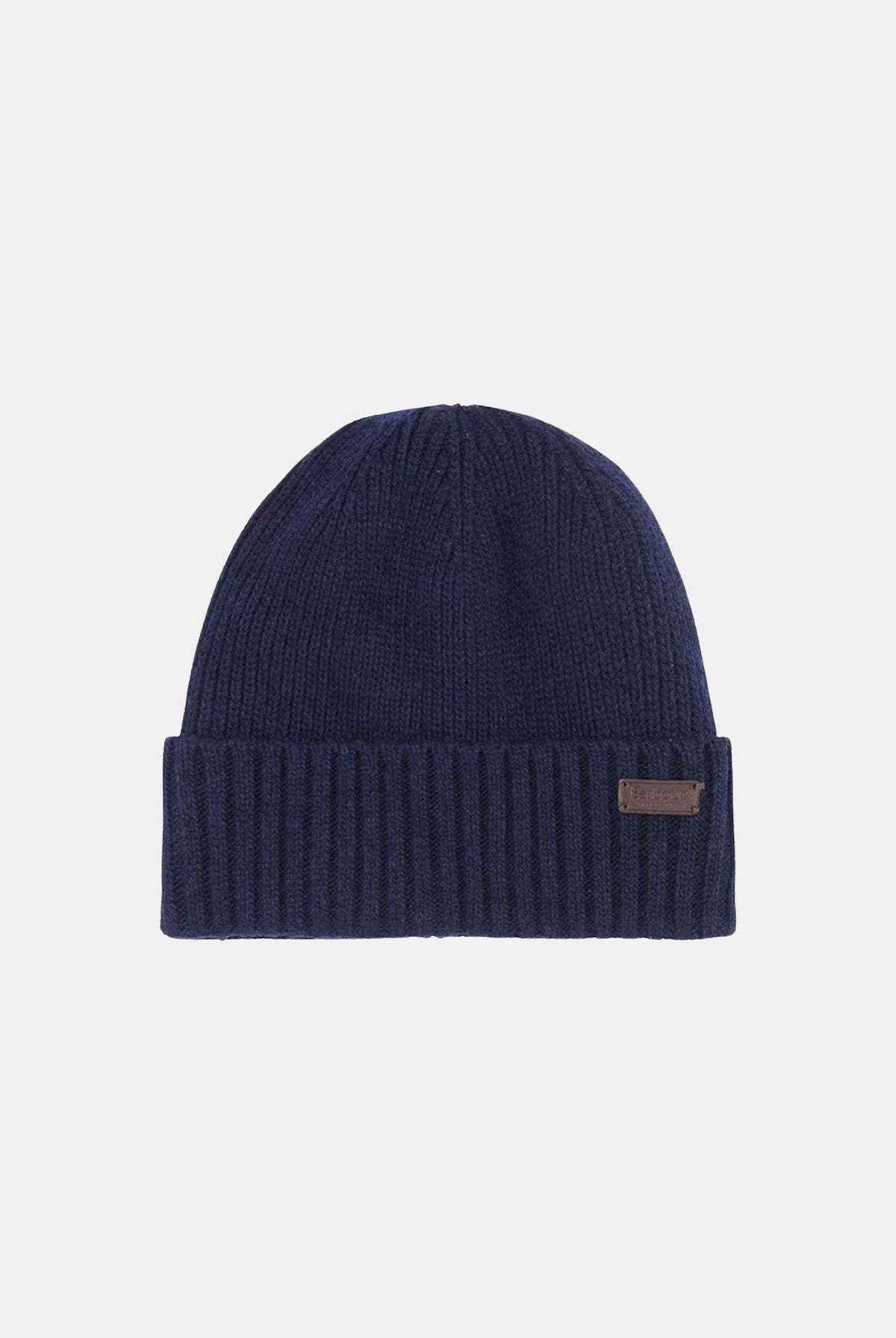 BARBOUR Cappelli Carlton beanie navy per uomo e donna con risvolto a coste e targhetta logo in pelle. 262MMHA0449 NY31 BARBOUR